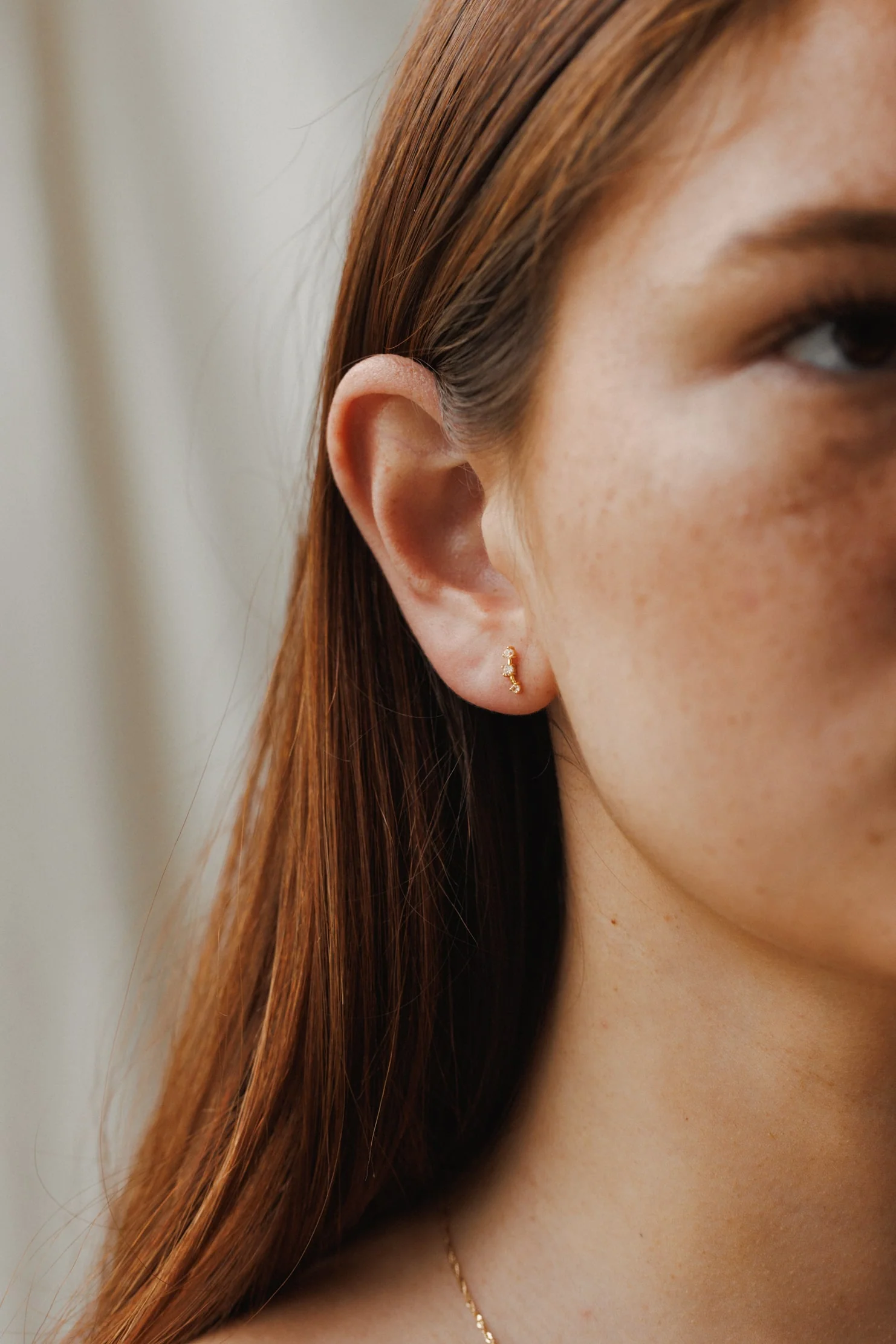 Astra Diamond Bar Studs - Image 4