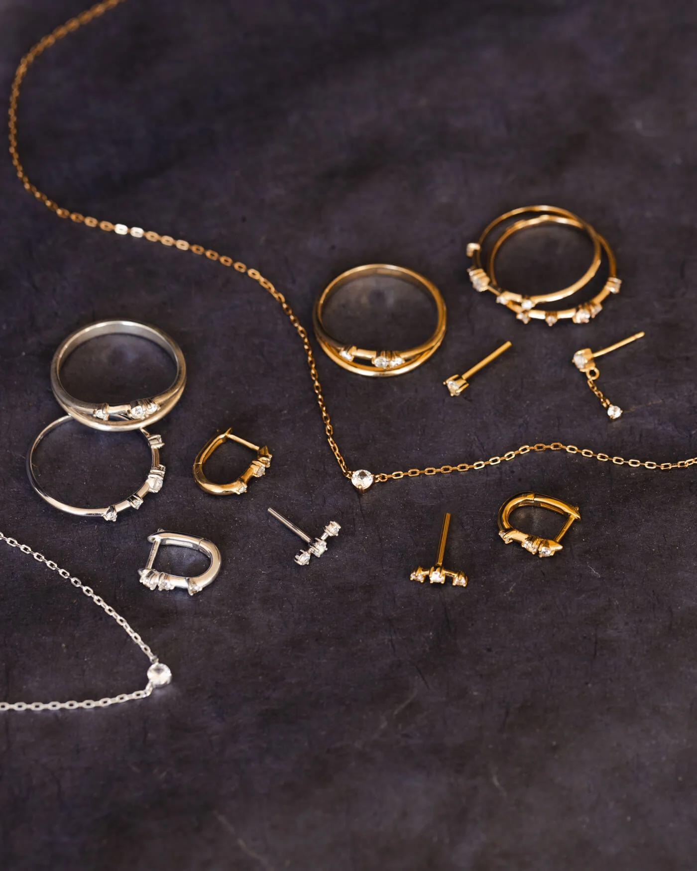 Astra White Sapphire Bar Studs - Image 7