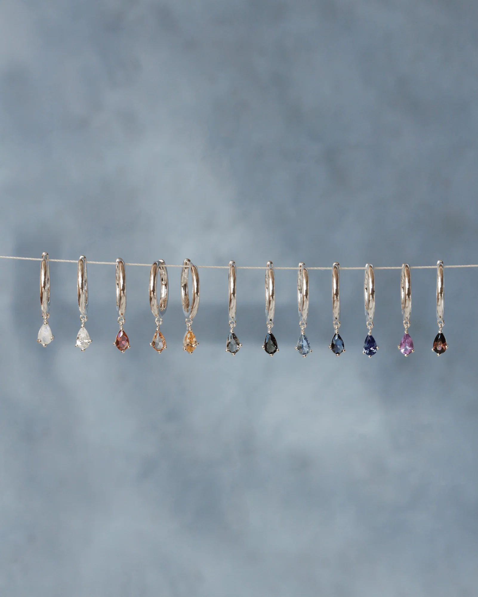 Aura Birthstone Drop Hoops - Image 10
