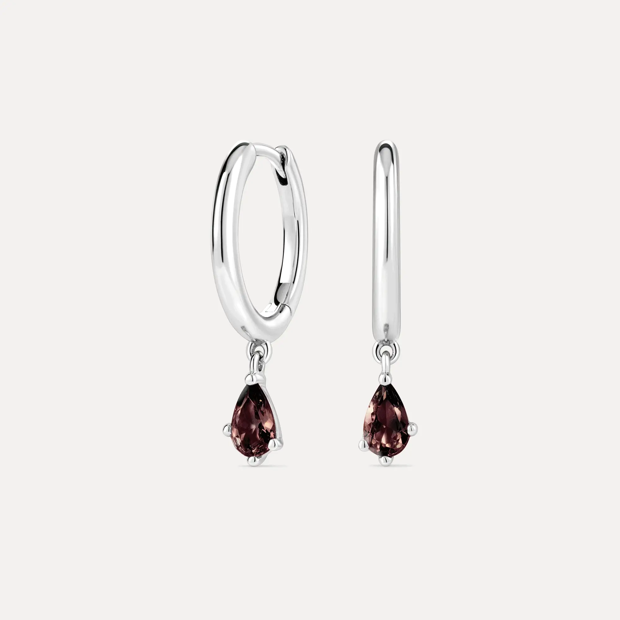 Aura Birthstone Drop Hoops - Image 2