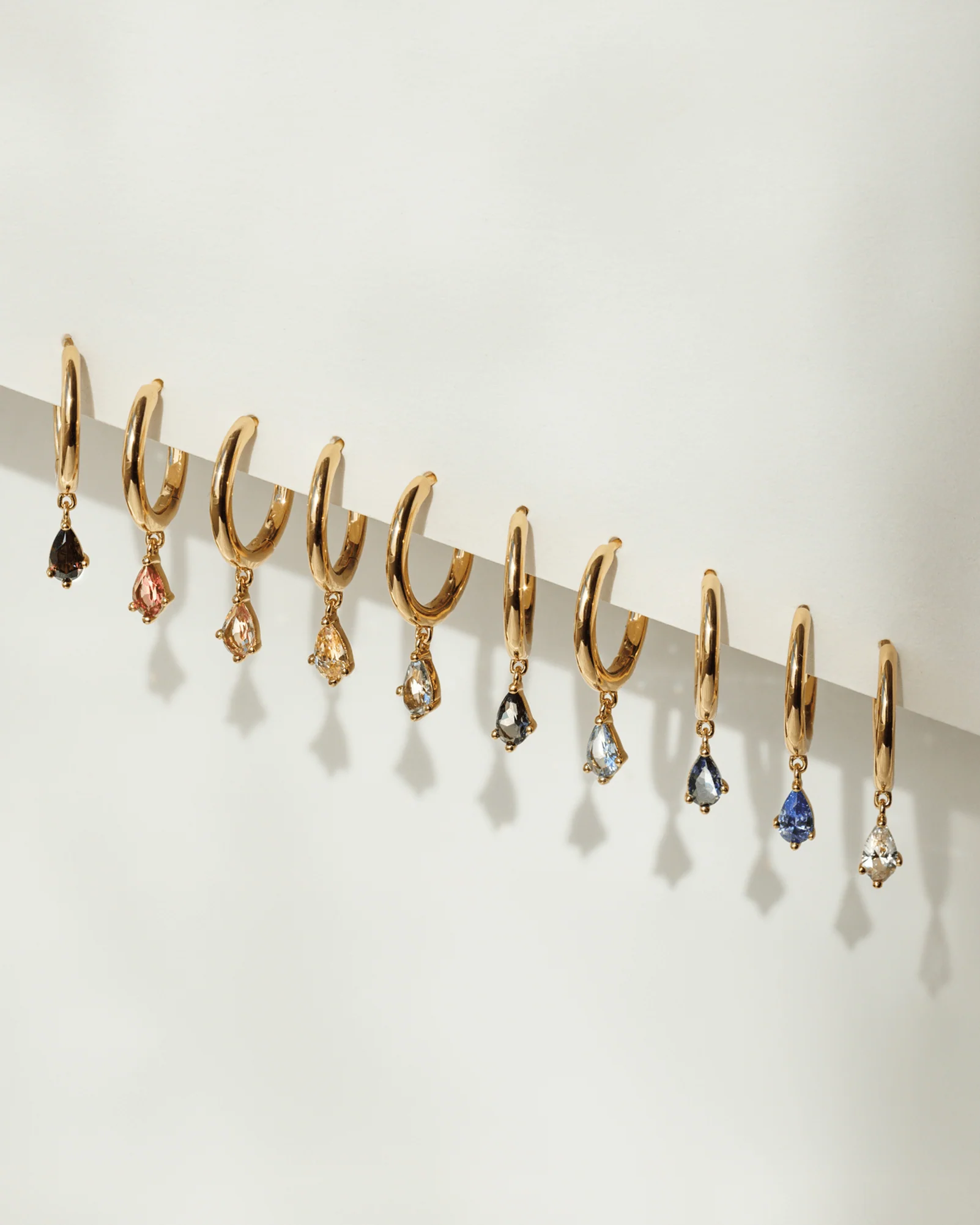 Aura Birthstone Drop Hoops - Image 4