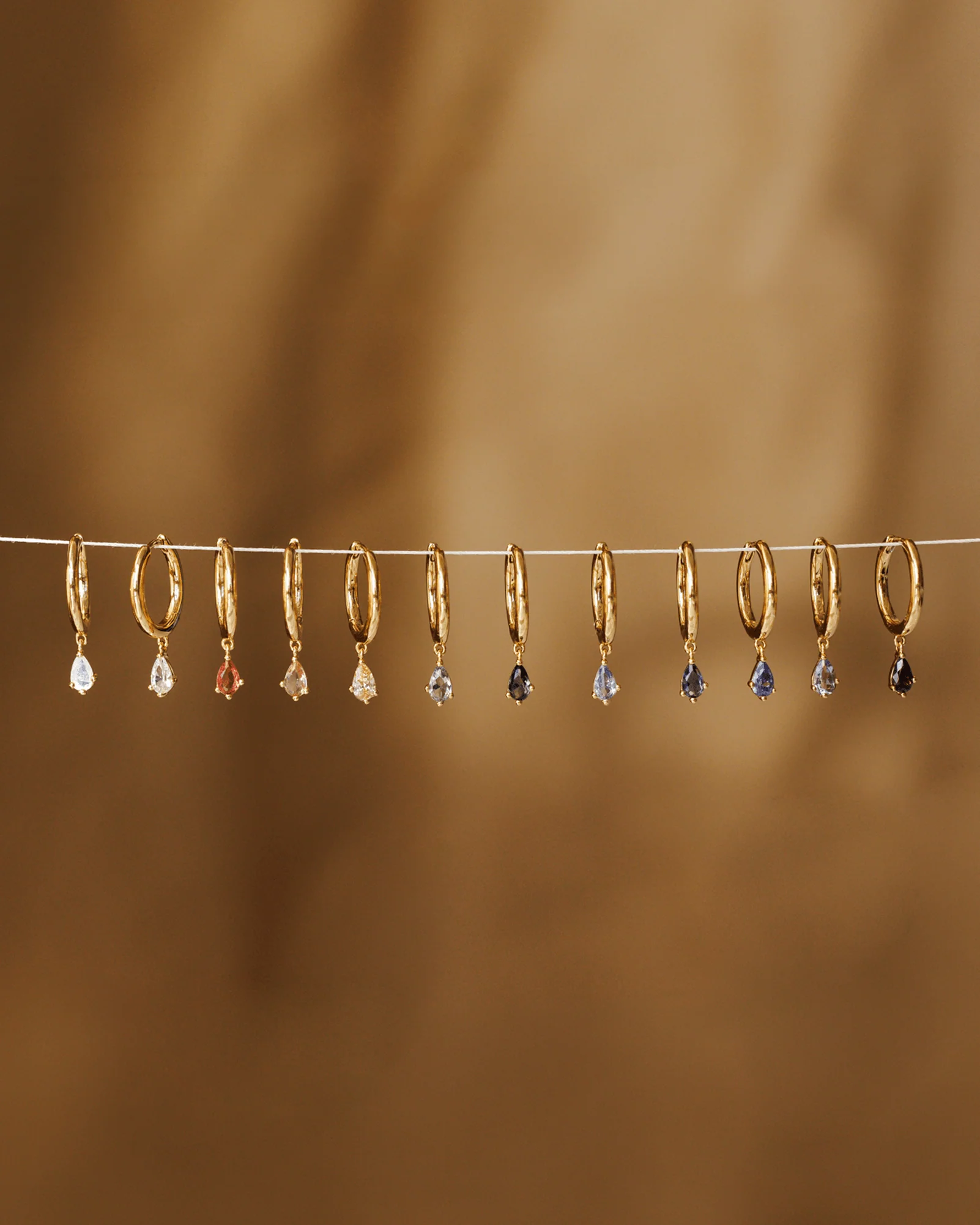 Aura Birthstone Drop Hoops - Image 9
