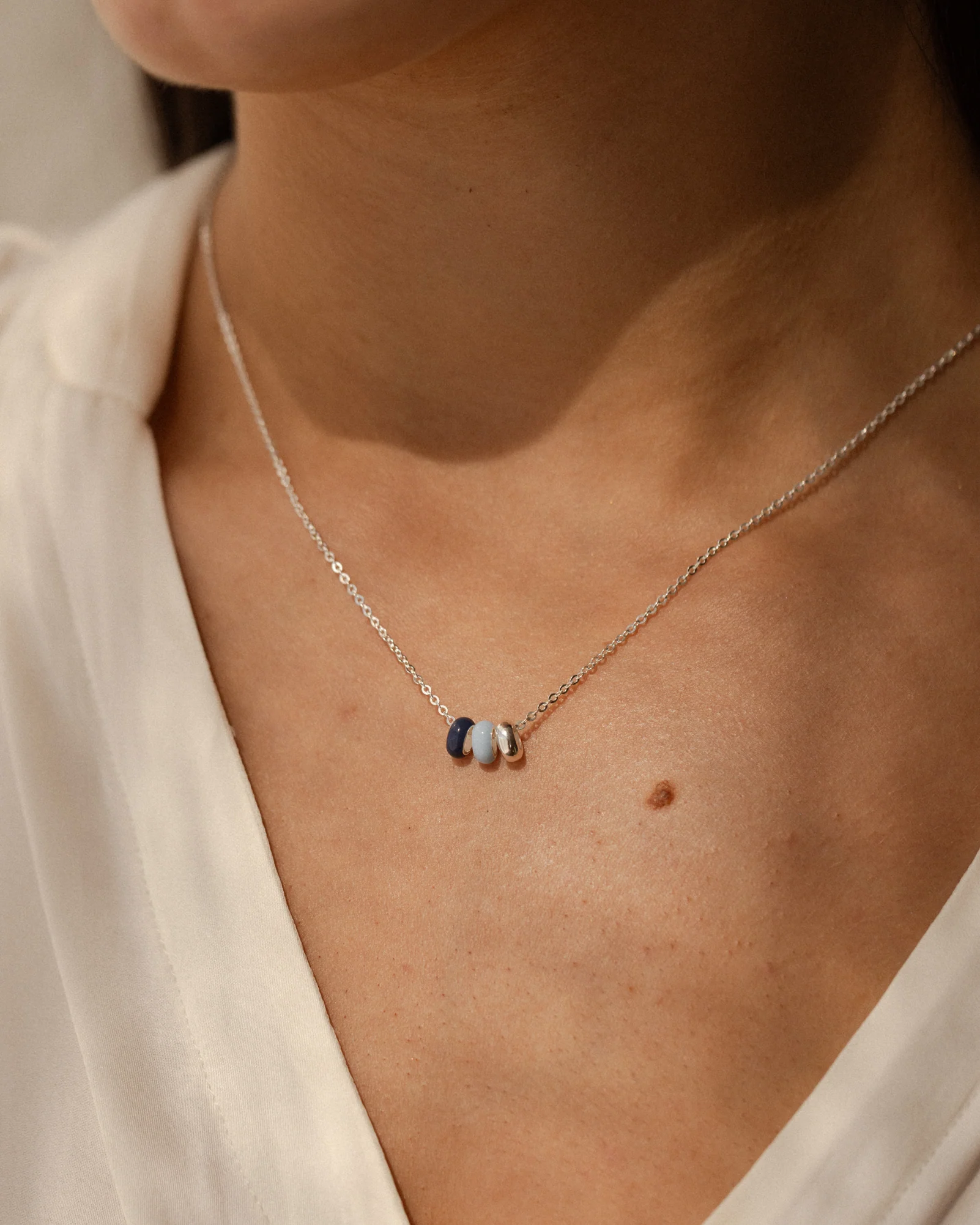 Aura Enamel Bead Necklace - Image 5