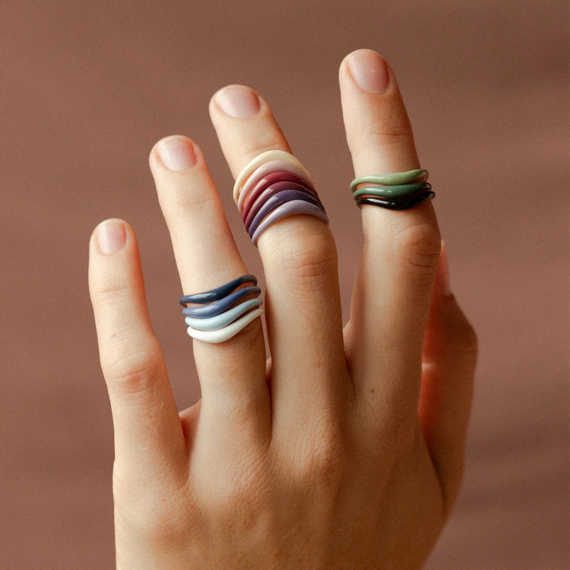 Aura Enamel Flow Ring - Image 10