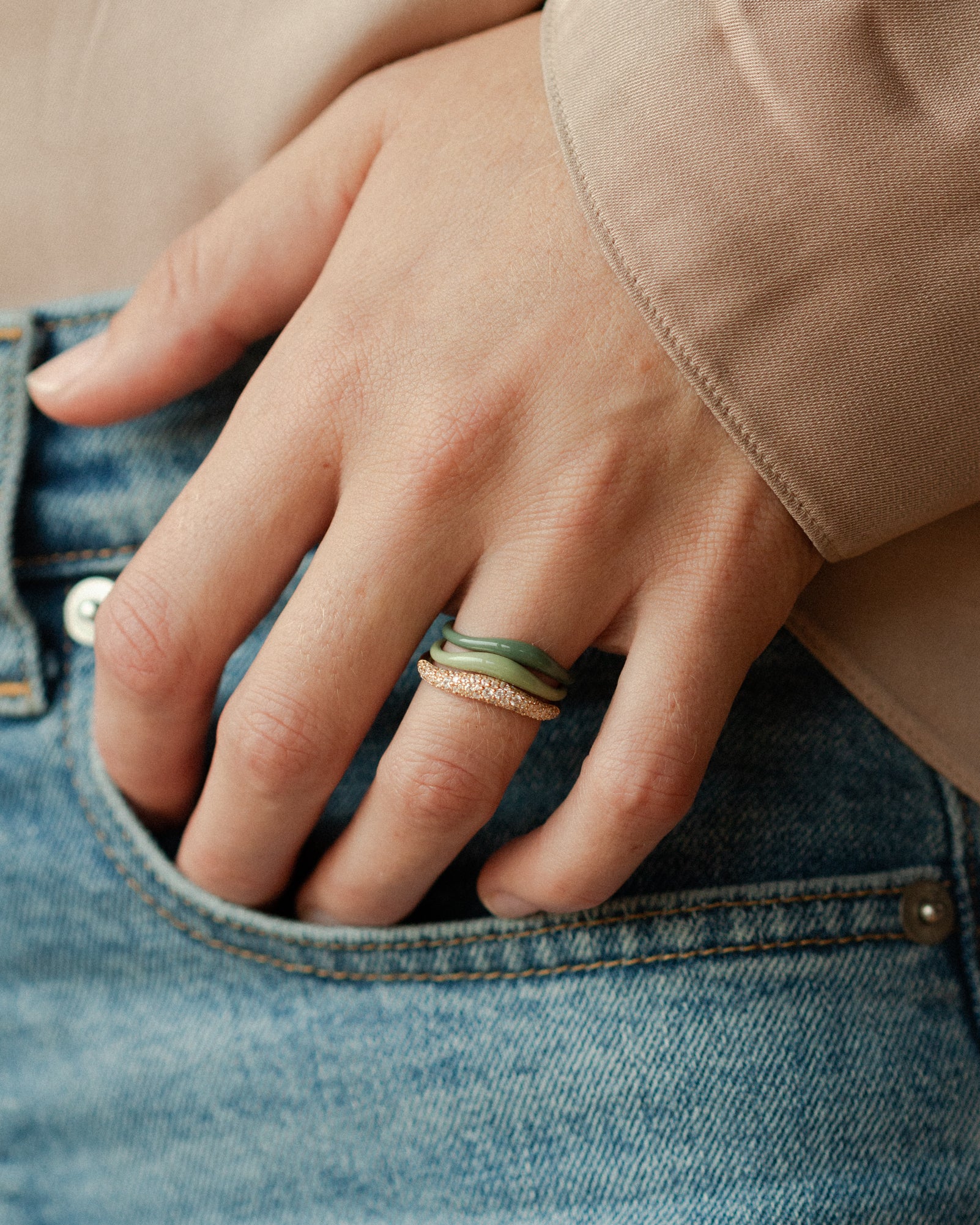 Aura Enamel Flow Ring - Image 7