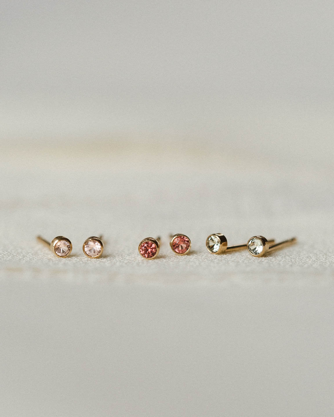 Mini Aura Birthstone Studs - Image 4