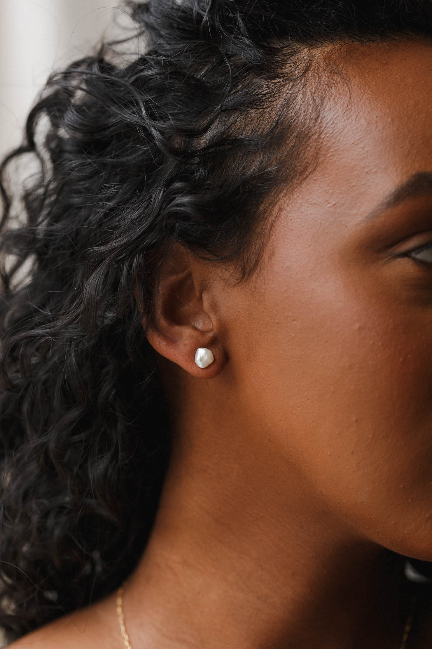 Baroque Pearl Studs - Image 6