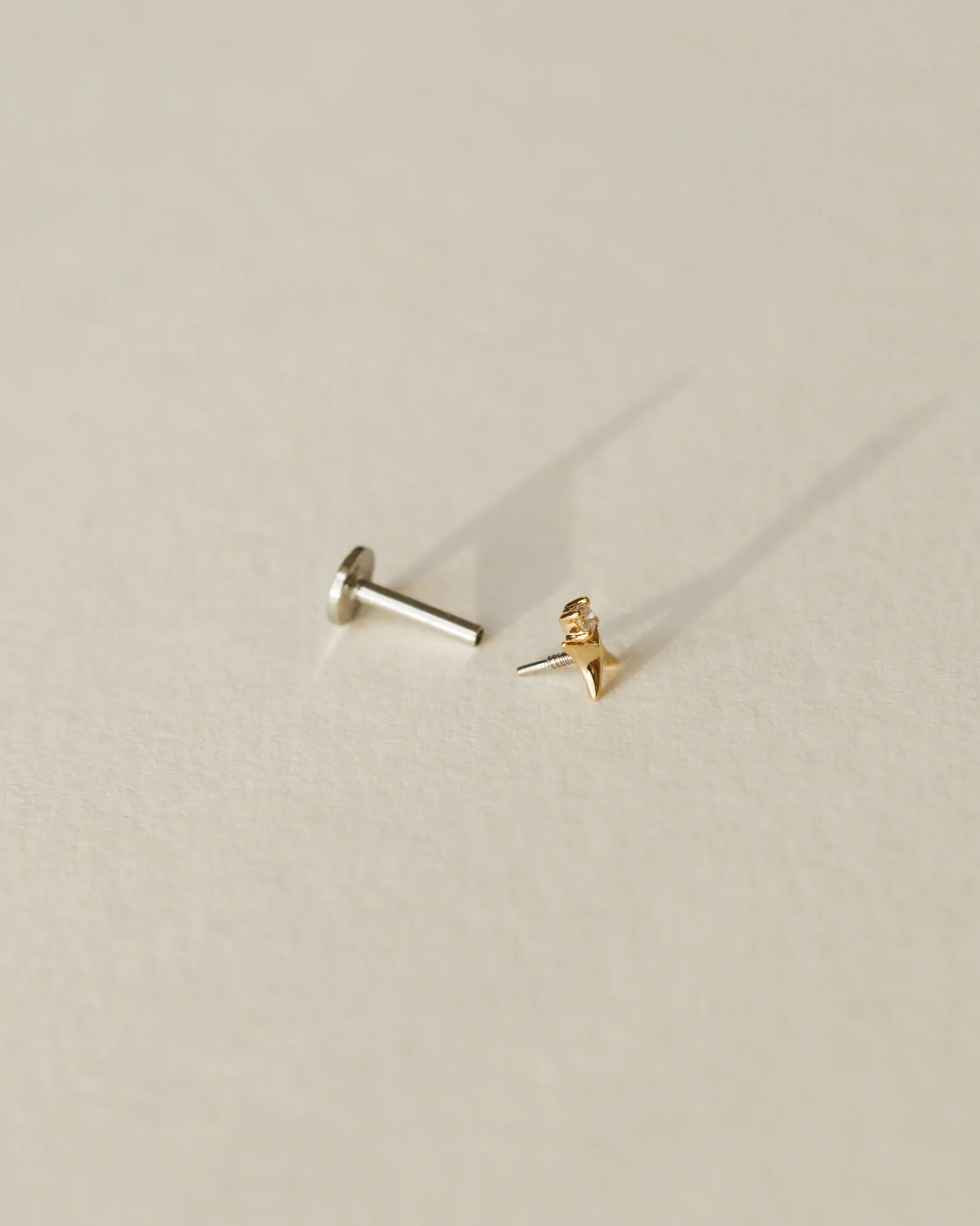 Celeste Diamond Flatback Studs - Image 5