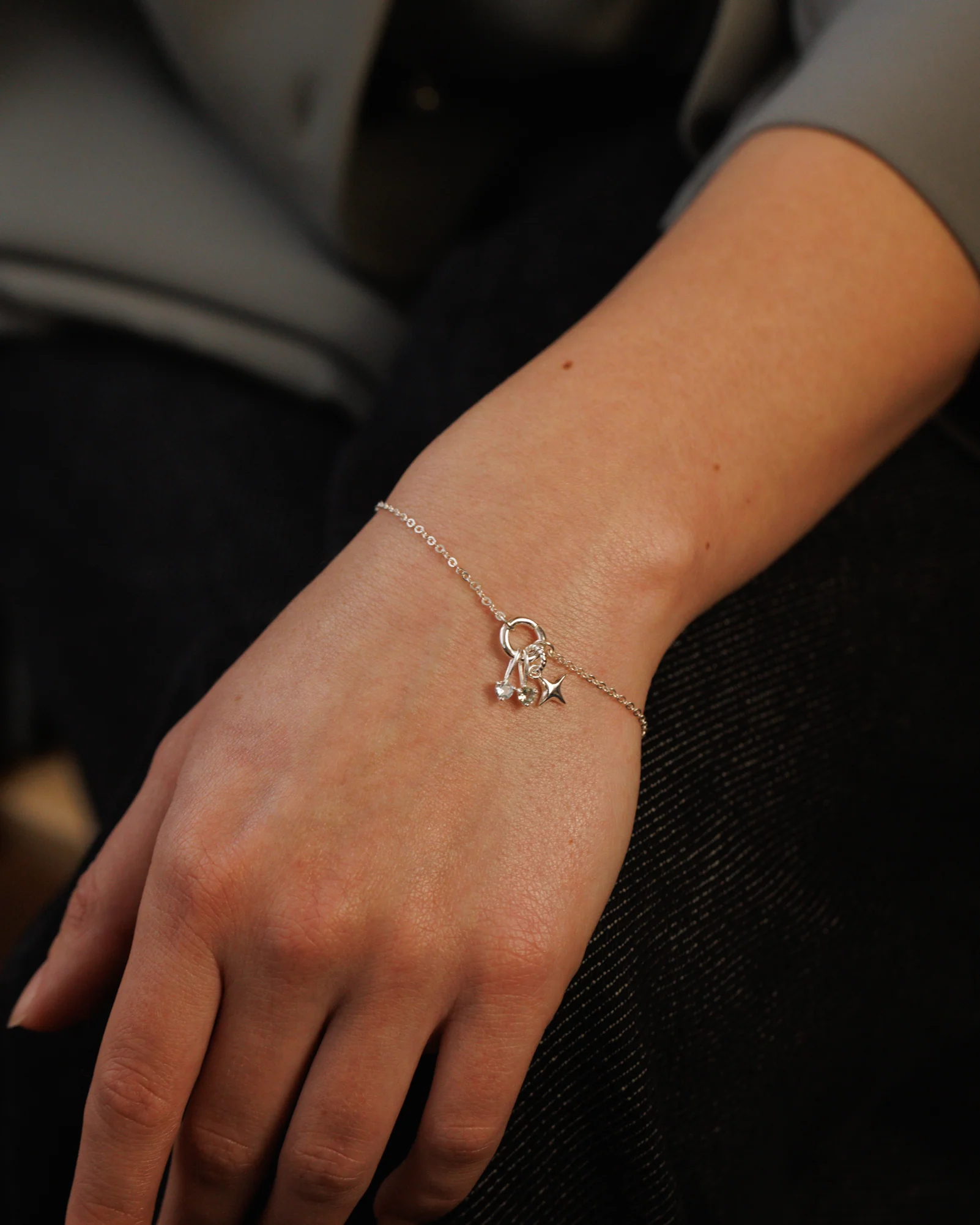Charm Holder Dainty Bracelet - Image 4
