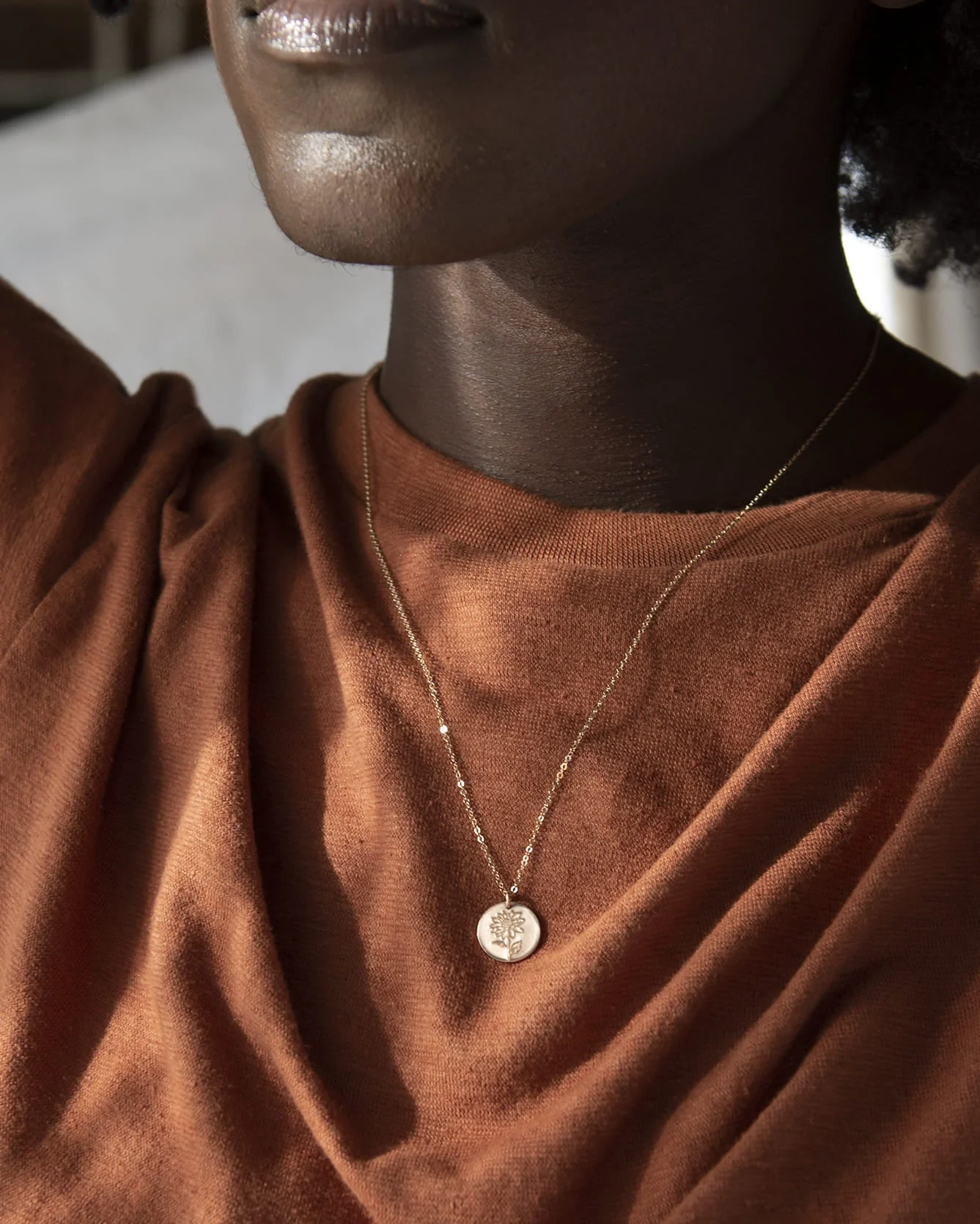 Flora Necklace - 14k Solid Gold - Image 5