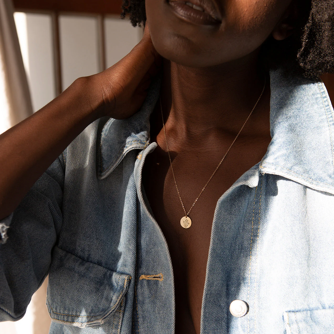 Flora Necklace - 14k Solid Gold - Image 8