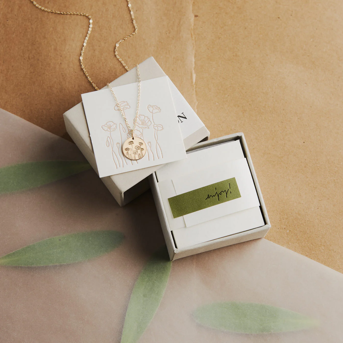 Flora Necklace - 14k Solid Gold - Image 9
