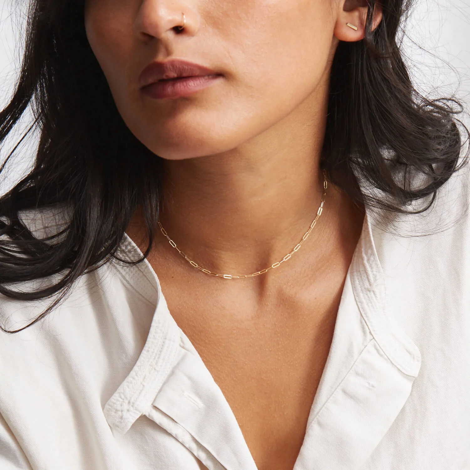 Dainty Paperclip Chain - Image 3