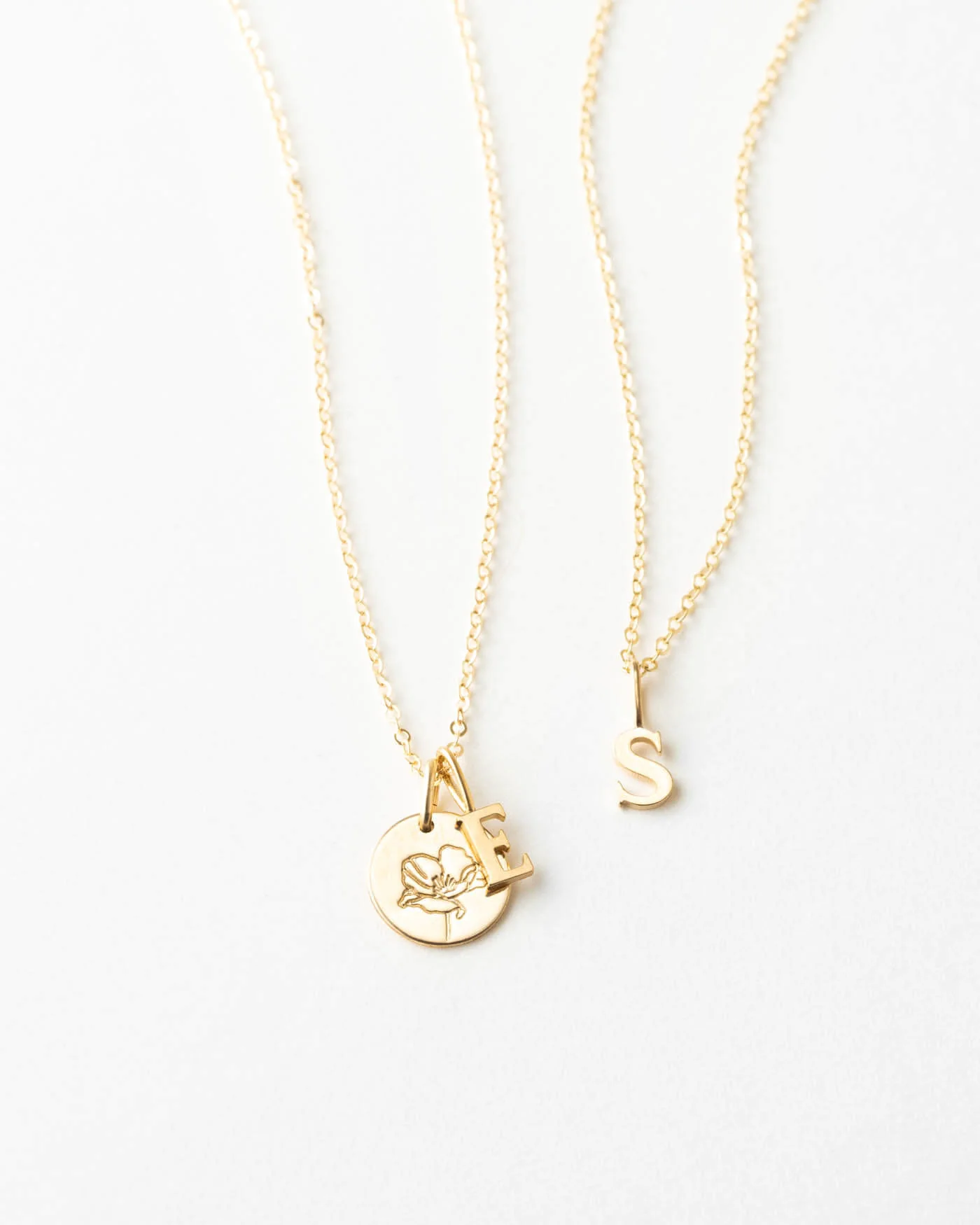 Dainty Serif Initial Necklace - Image 6