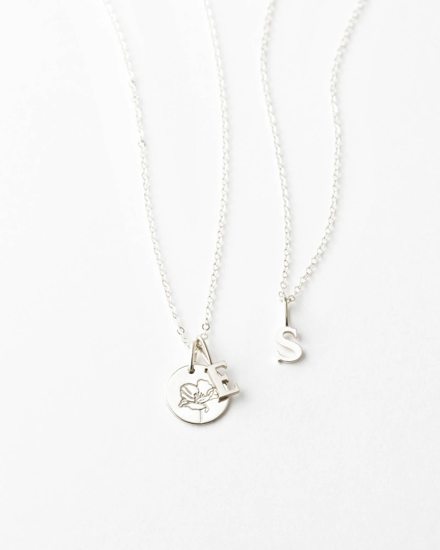 Dainty Serif Initial Necklace - Image 7