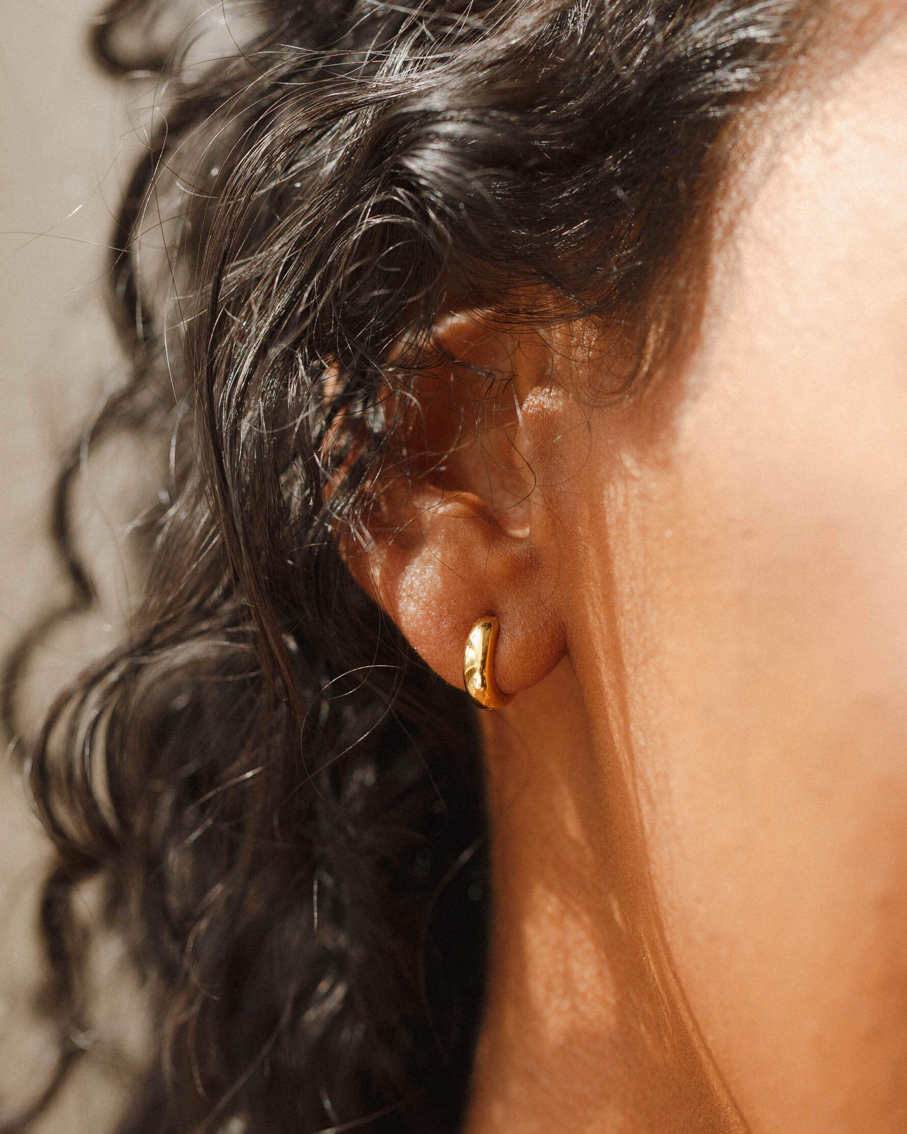 Domed Huggie Hoops - Image 4