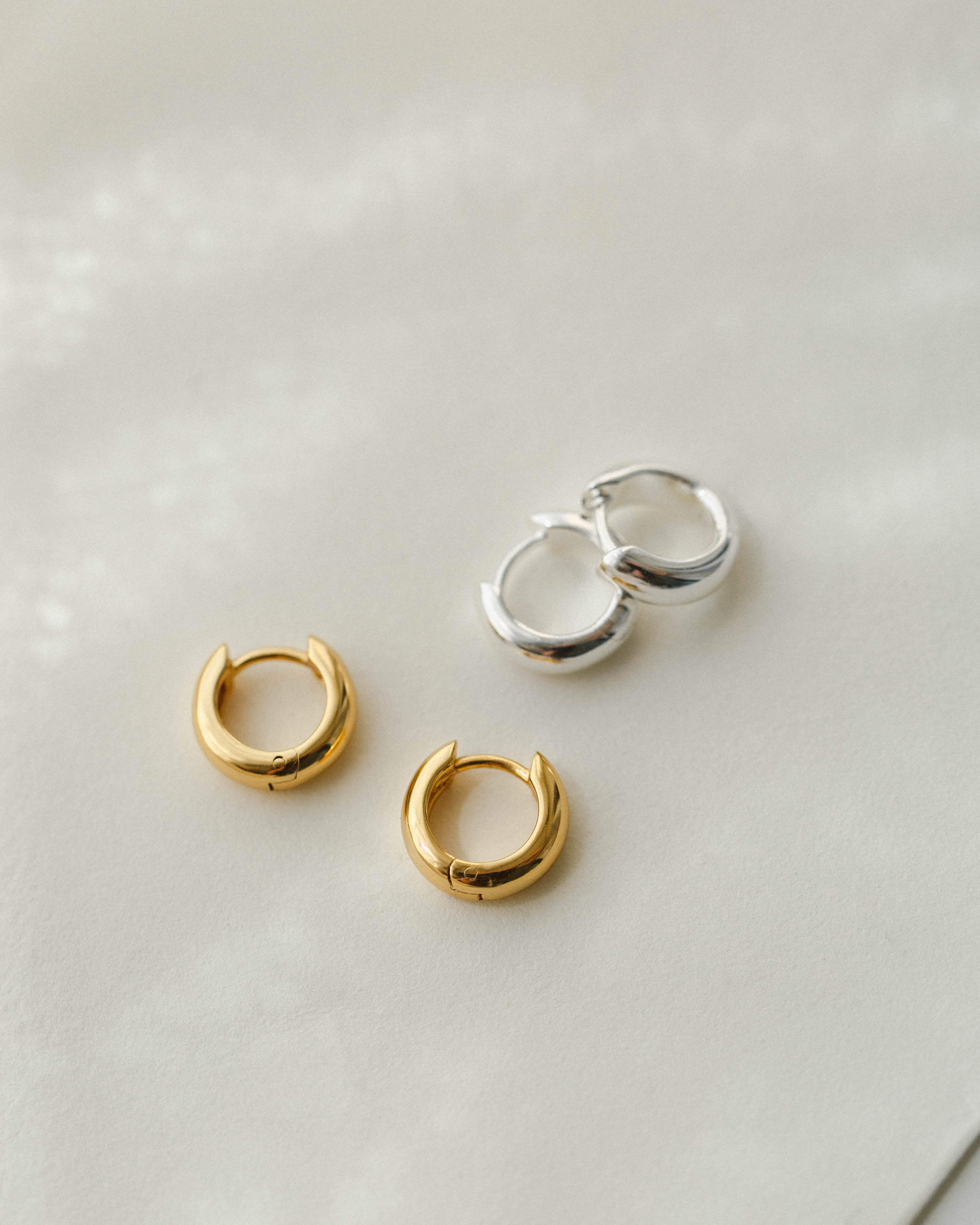 Domed Huggie Hoops - Image 9