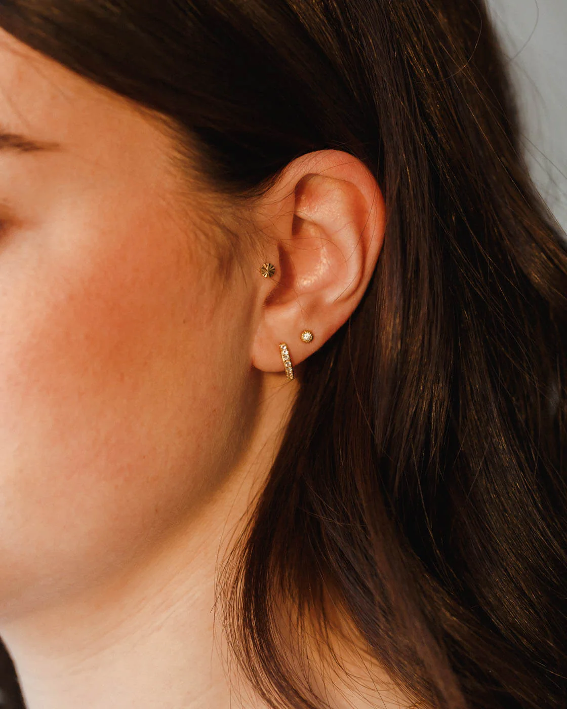 Soirée White Sapphire Studs - Image 4