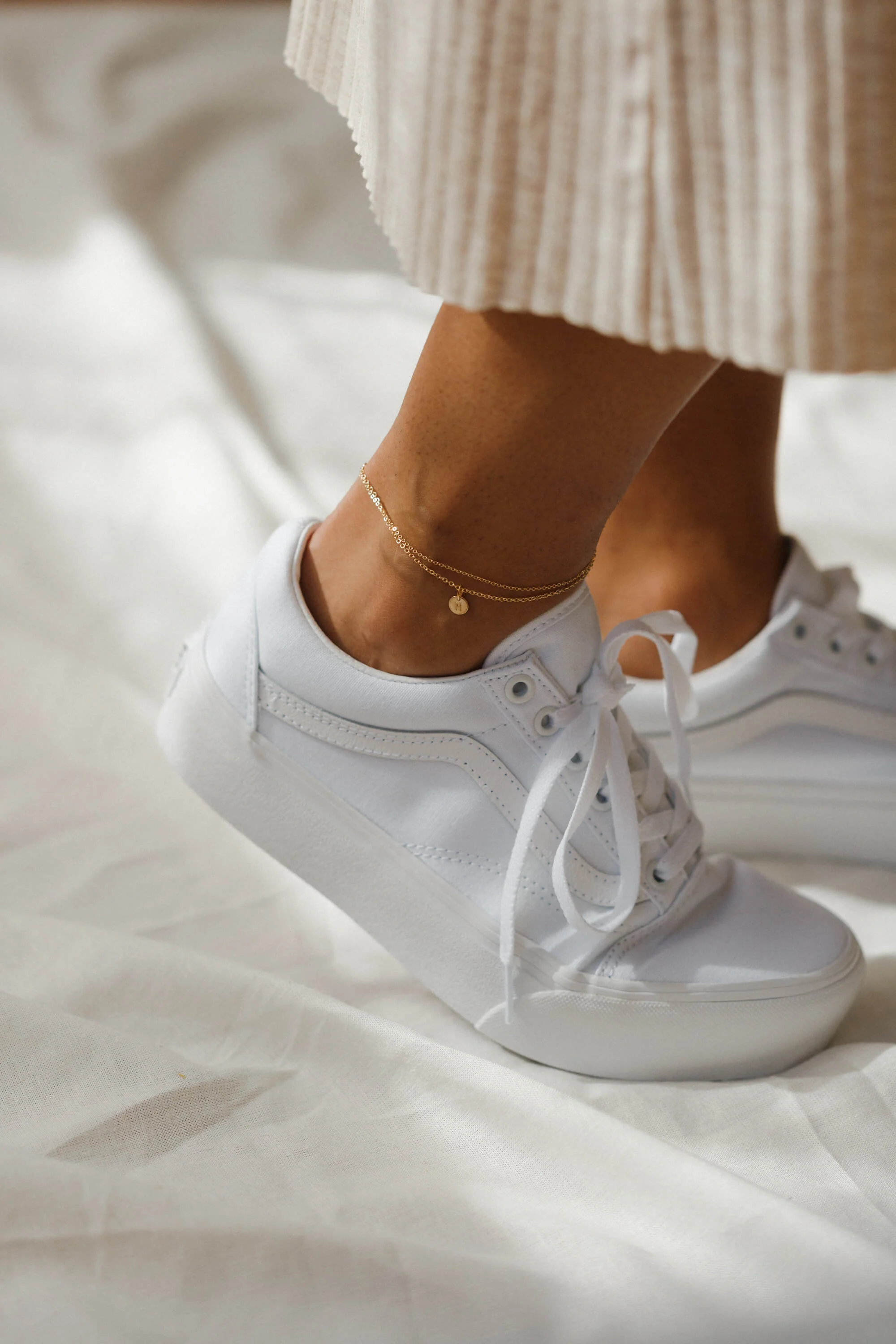 Double Cable Chain Anklet - Image 3