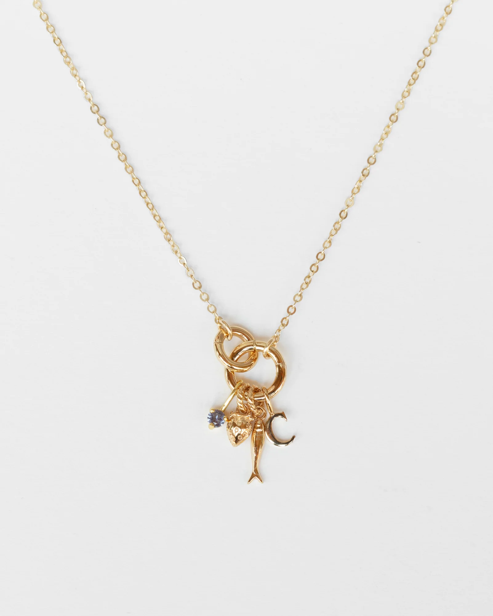 Duo Charm Holder Necklace - Image 3