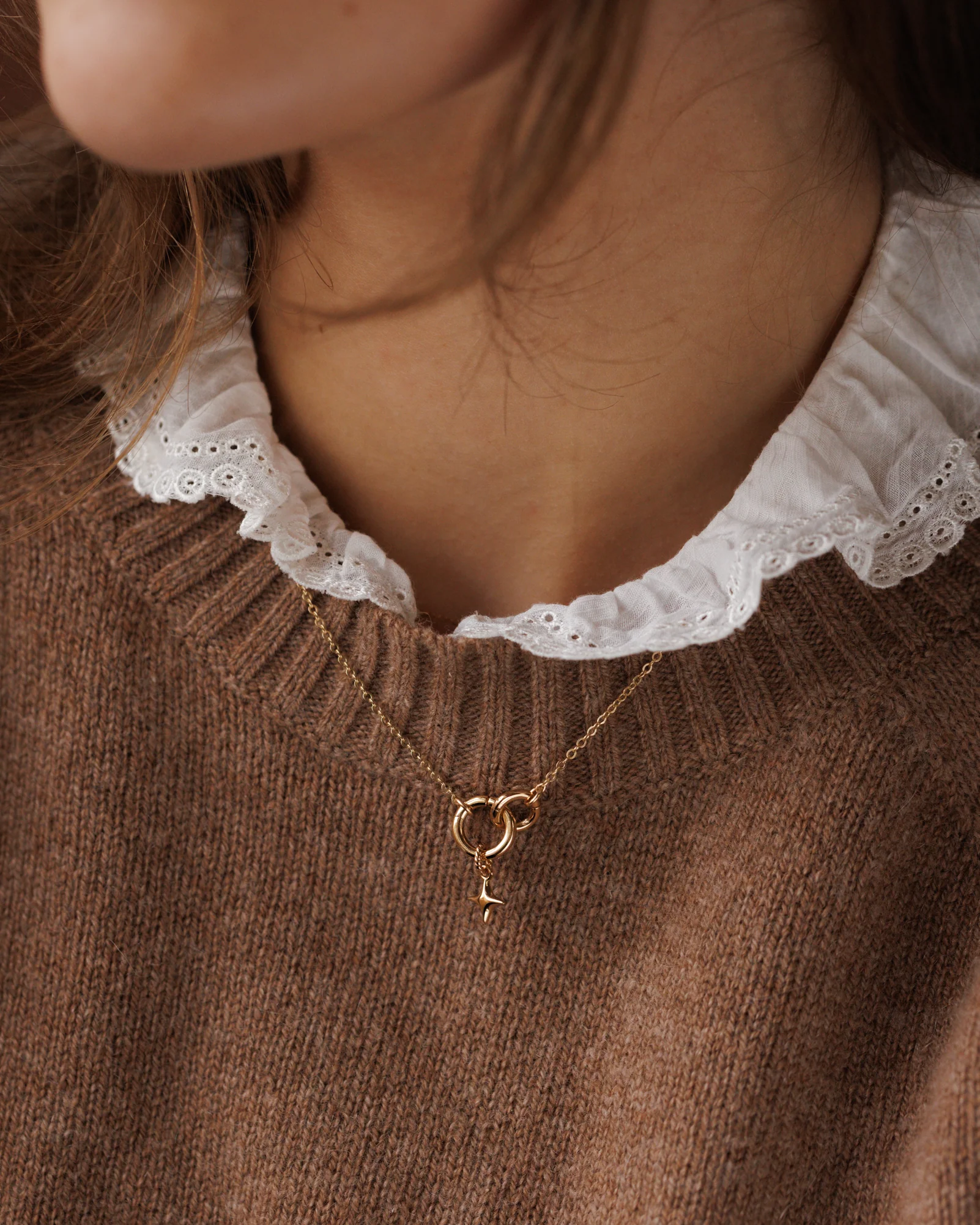 Duo Charm Holder Necklace - Image 4