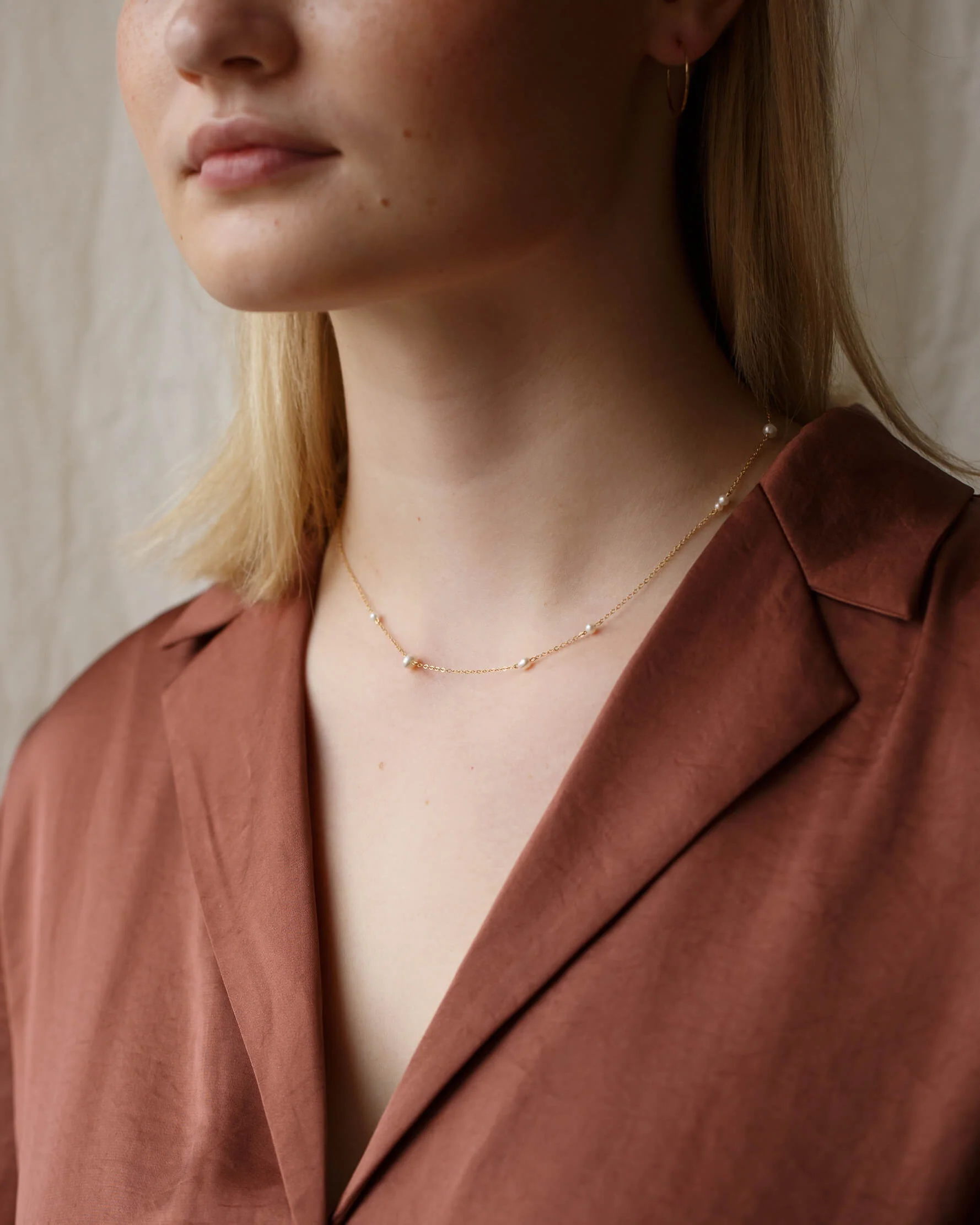 Floating Pearl Necklace - Image 9