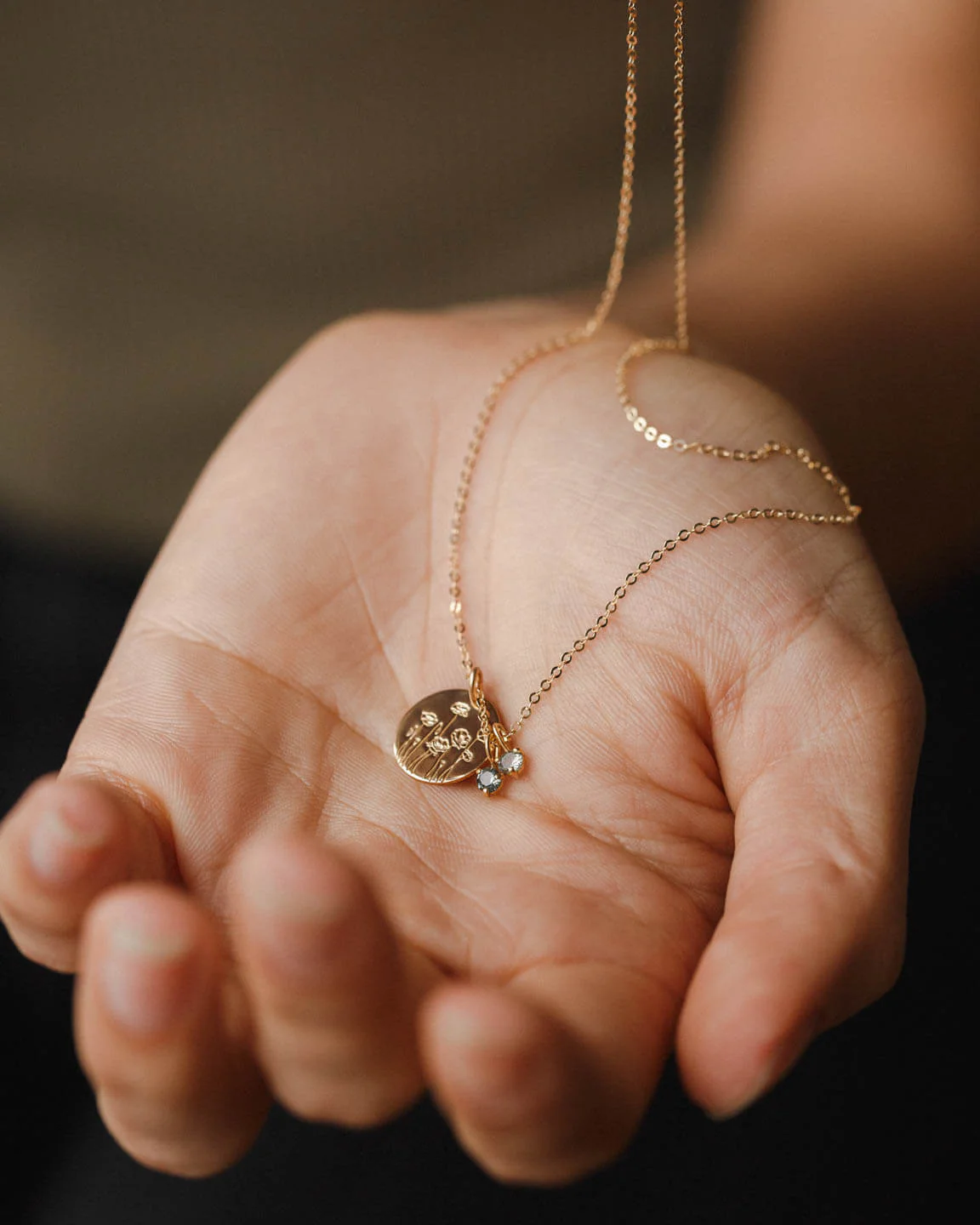 Flora Birthstone Necklace - Image 11
