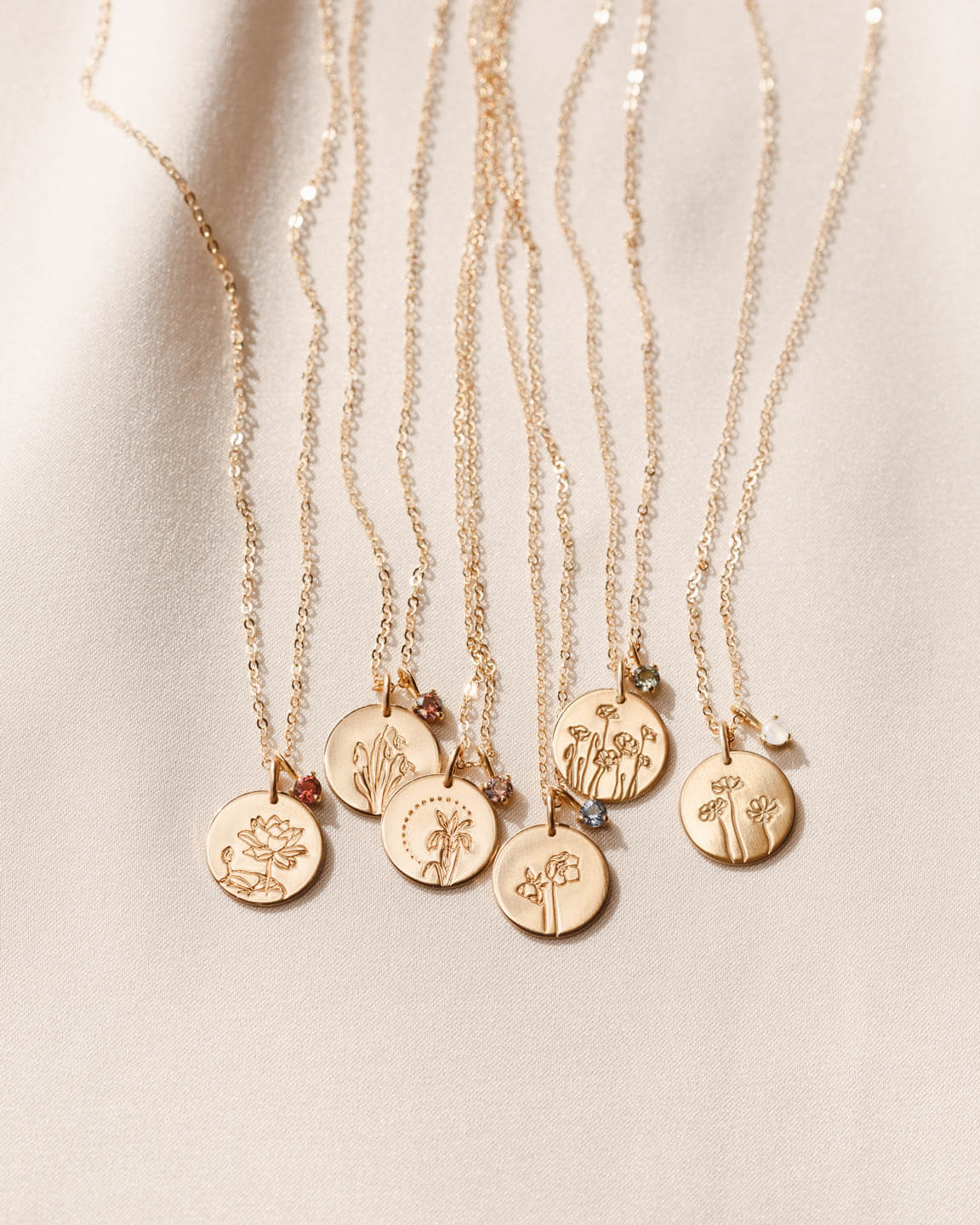 Flora Birthstone Necklace - Image 7