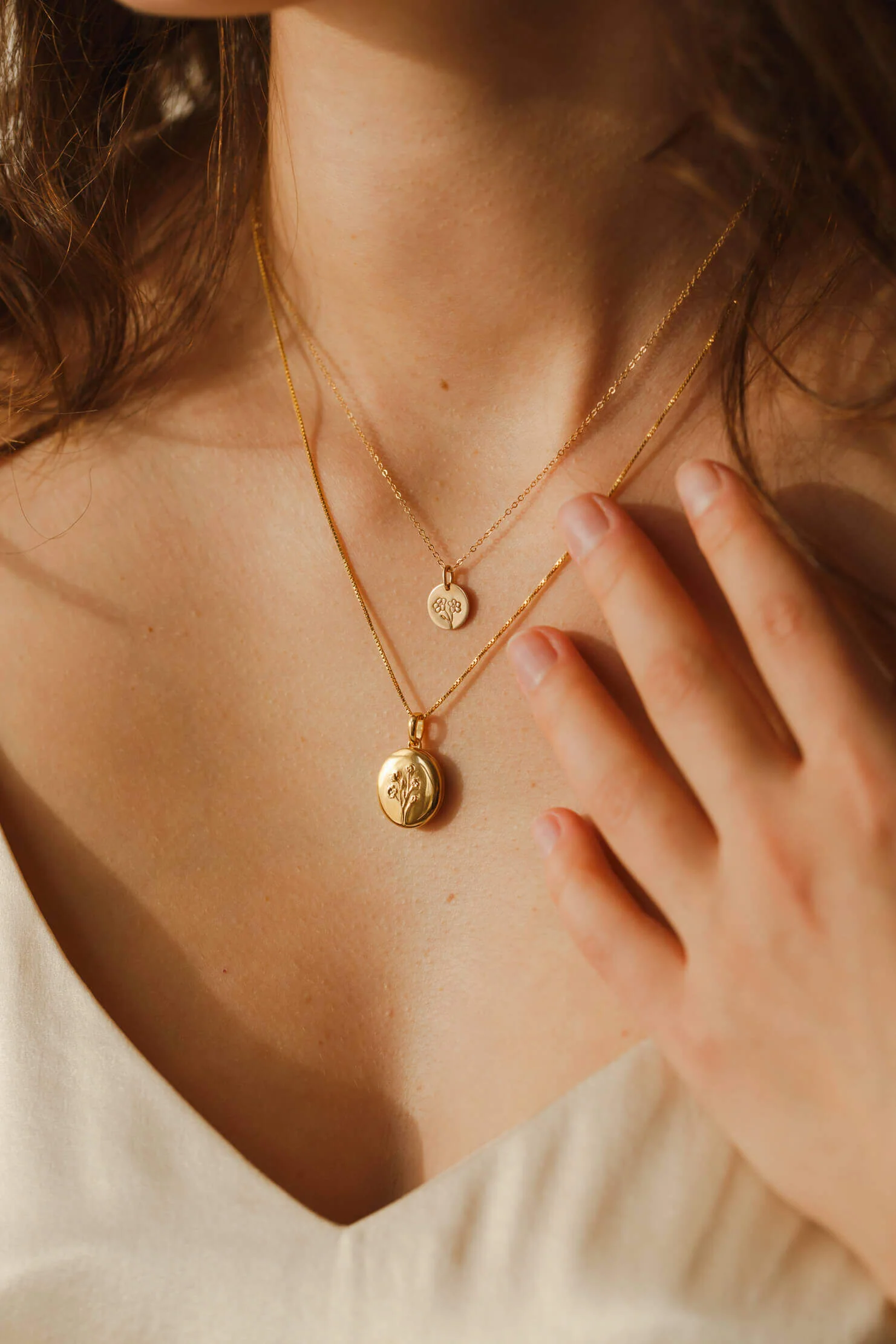Floral Locket Necklace - Image 11