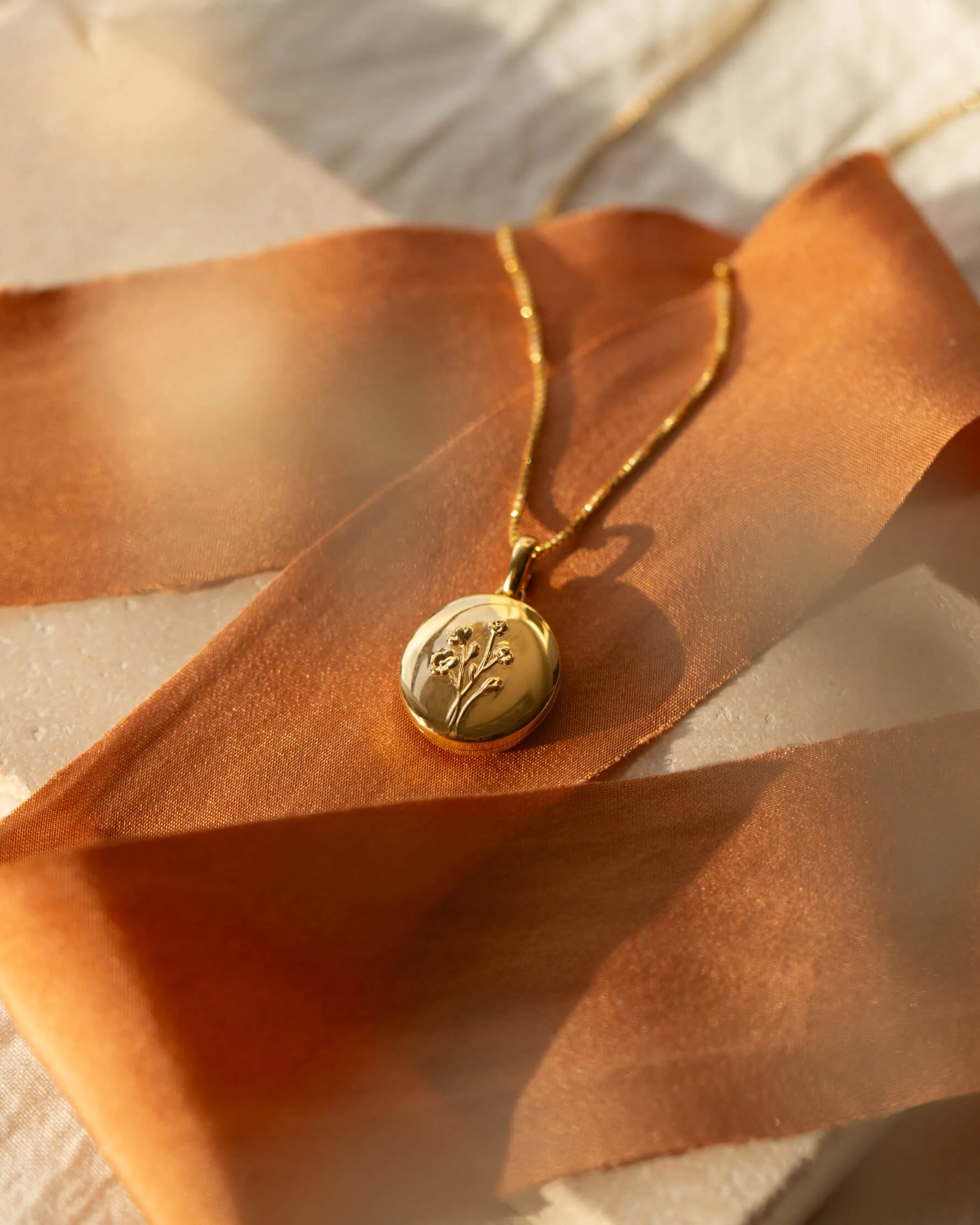 Floral Locket Necklace - Image 5