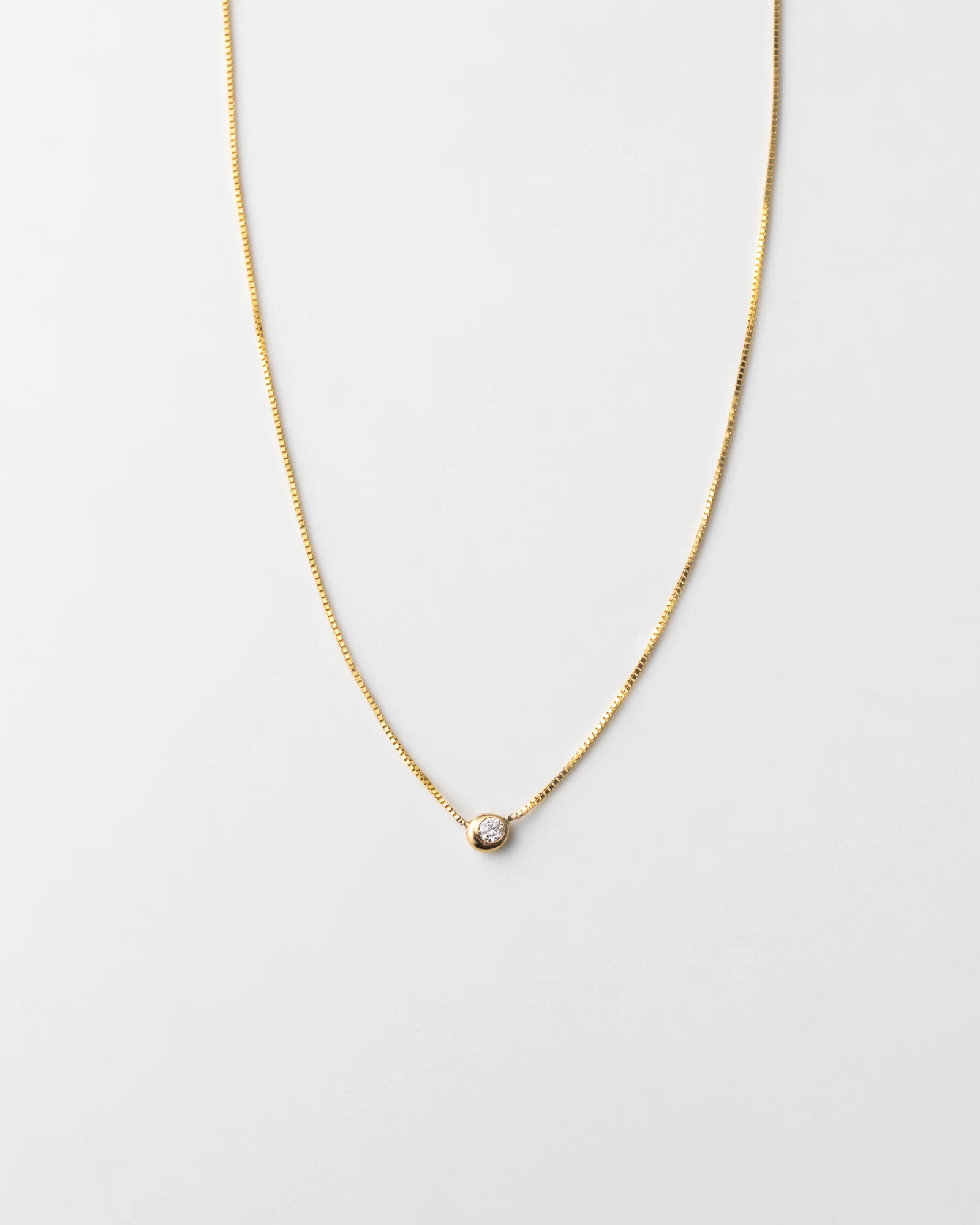 Gaia Diamond Solitaire Necklace