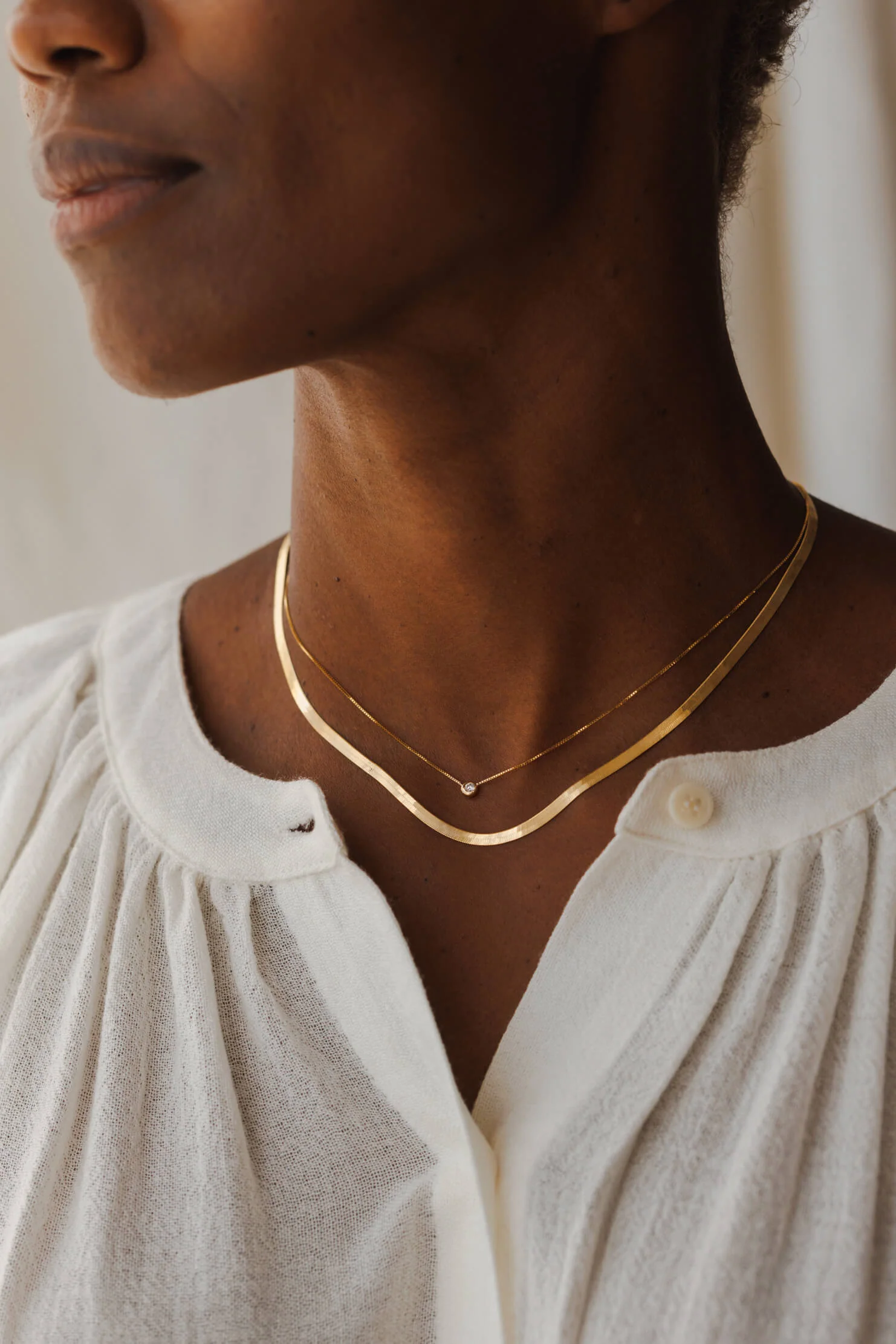 Gaia Diamond Solitaire Necklace - Image 6