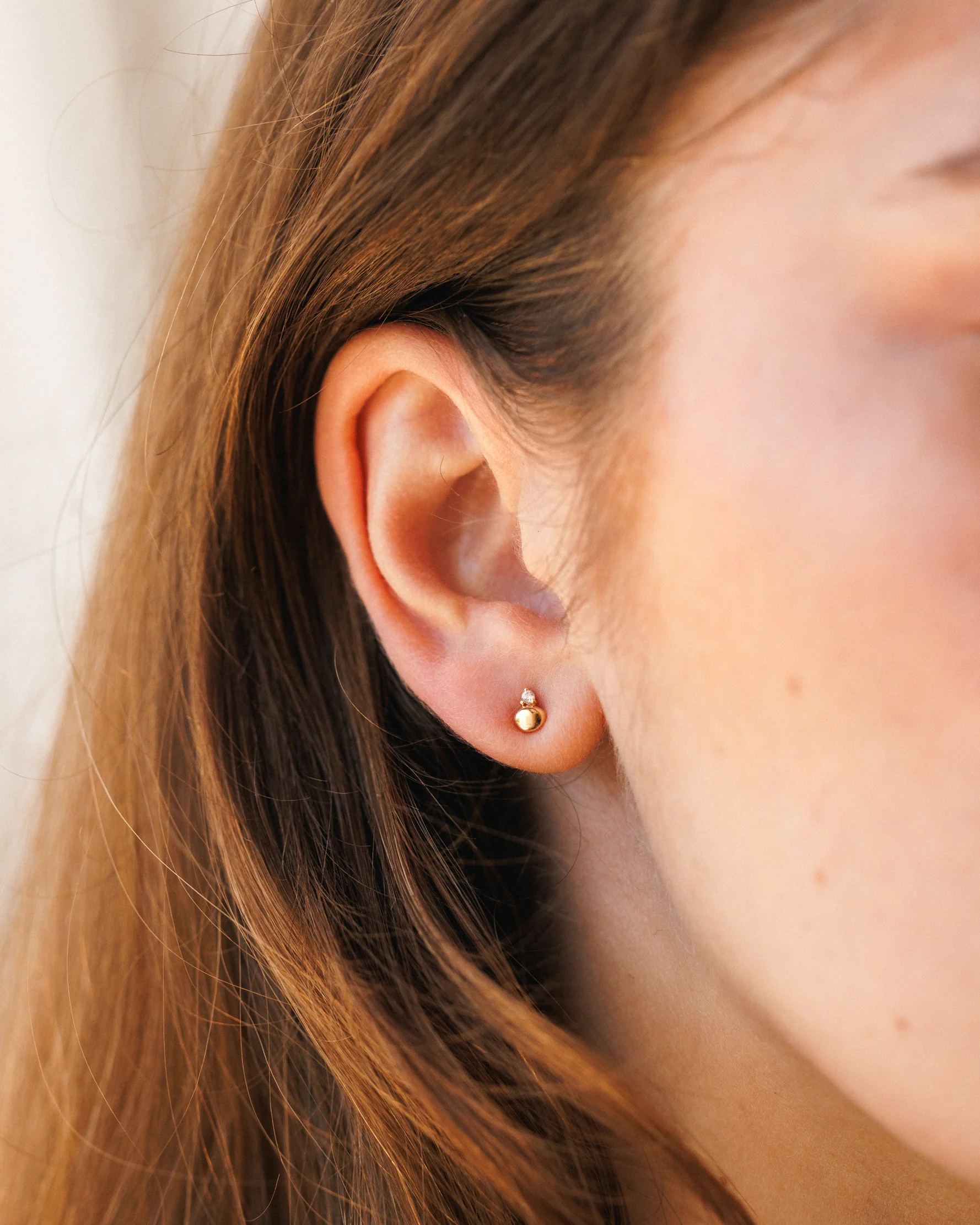 Gleaming Pebble Studs - Image 3