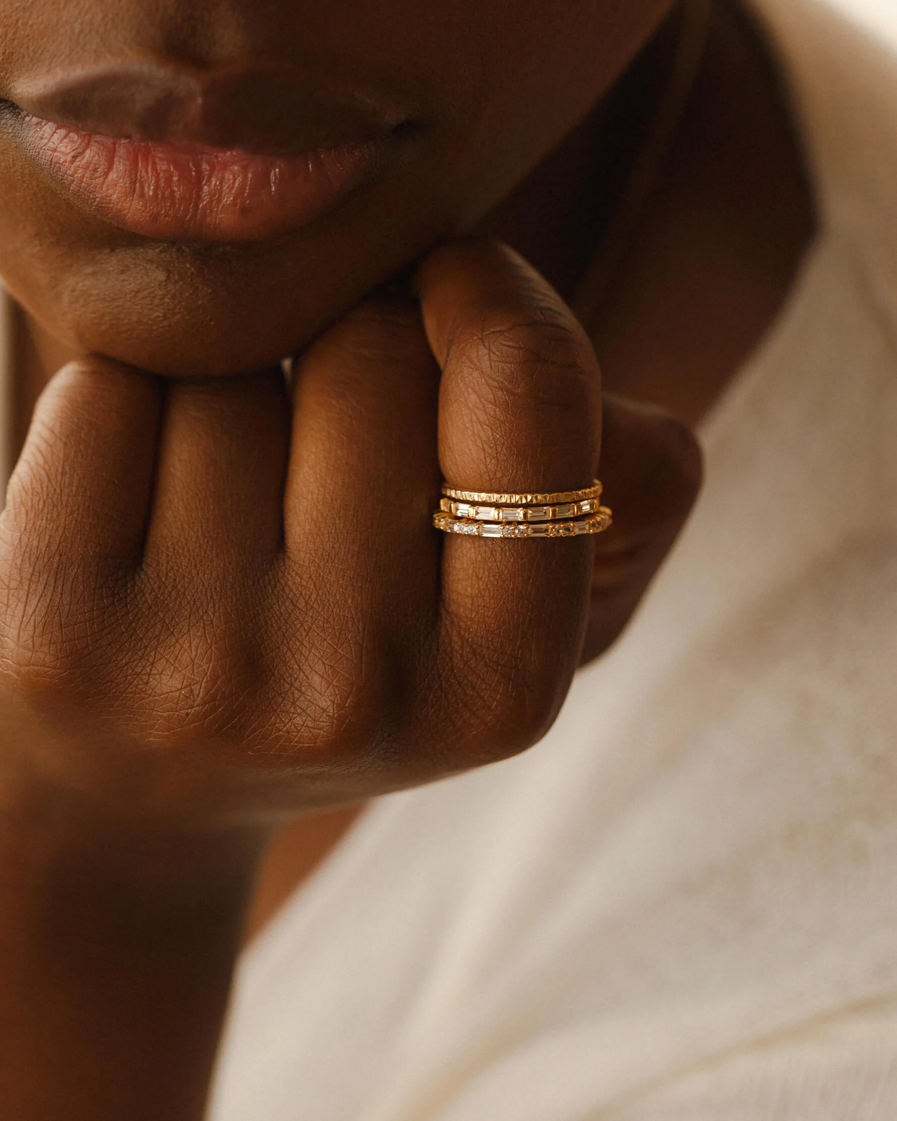 Grace White Sapphire Ring - Image 5