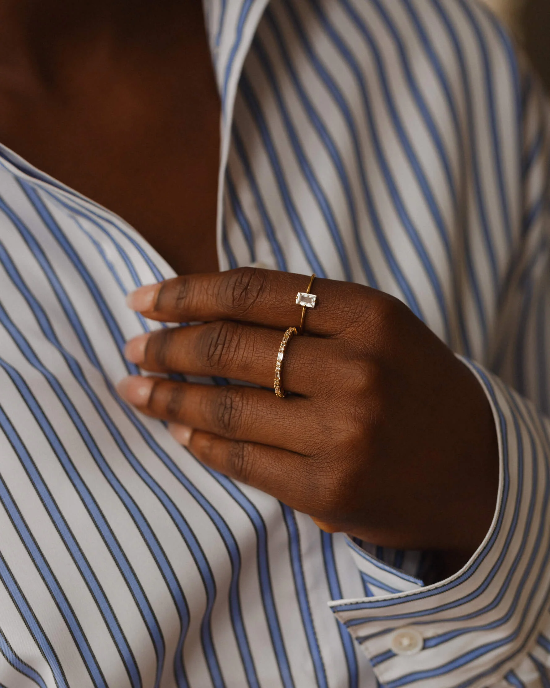 Grace White Sapphire Ring - Image 7