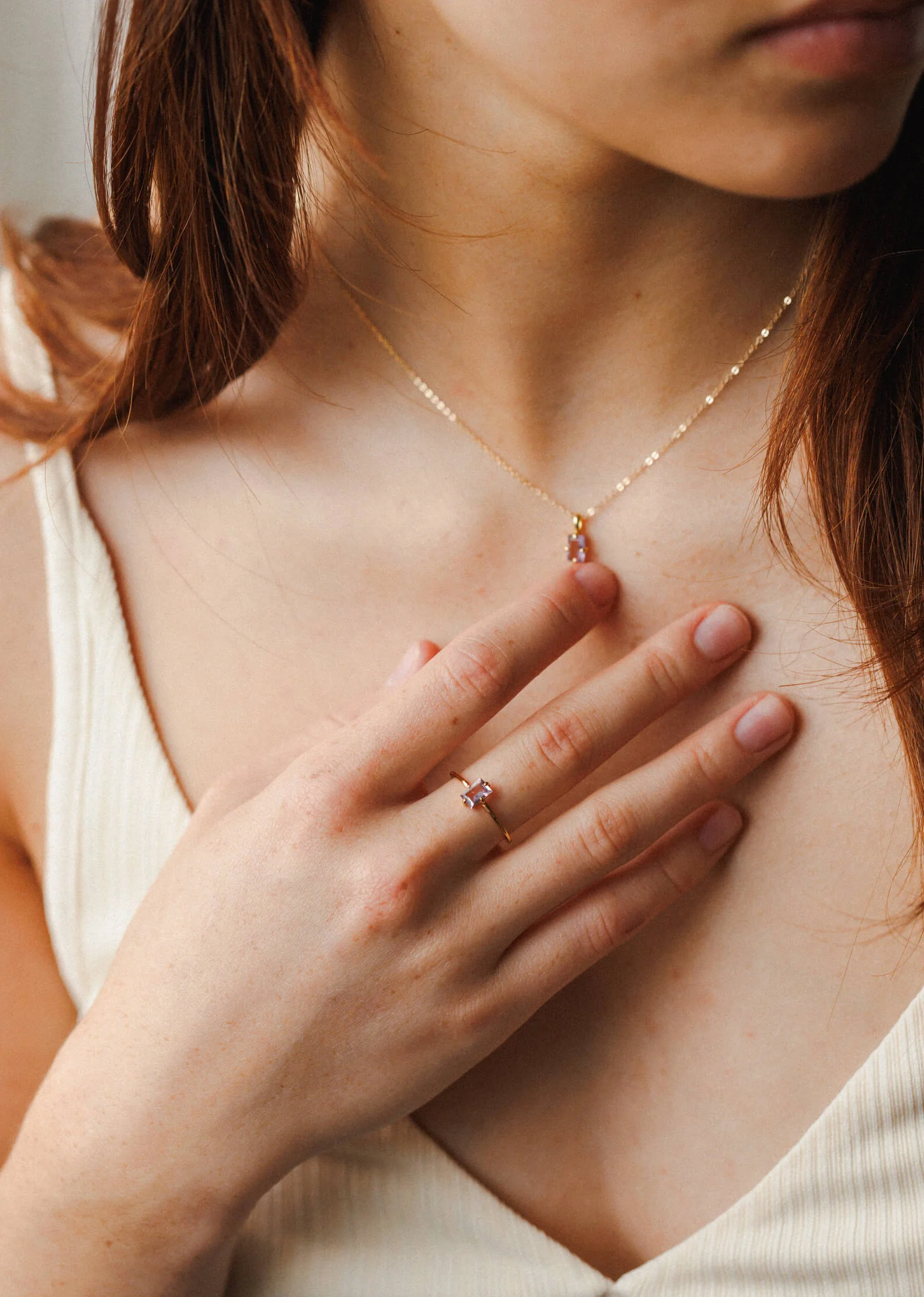 Solid Gold Grand Baguette Ring - Image 4
