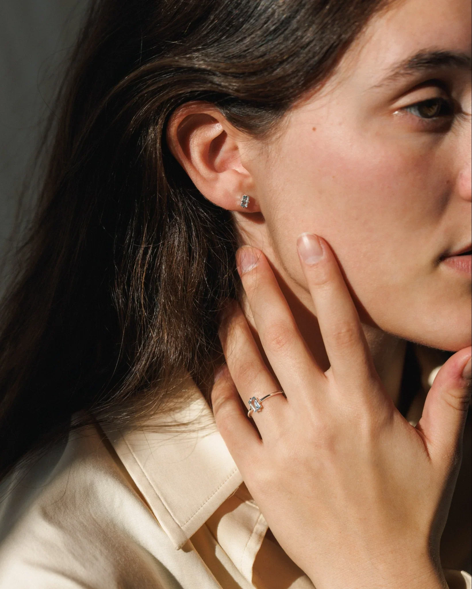 Silver Grand Baguette Ring - Image 7