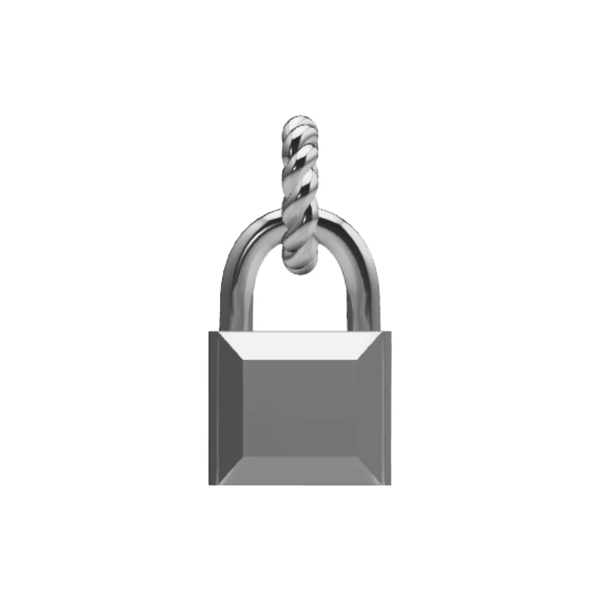 Initial Padlock Charm - Image 9