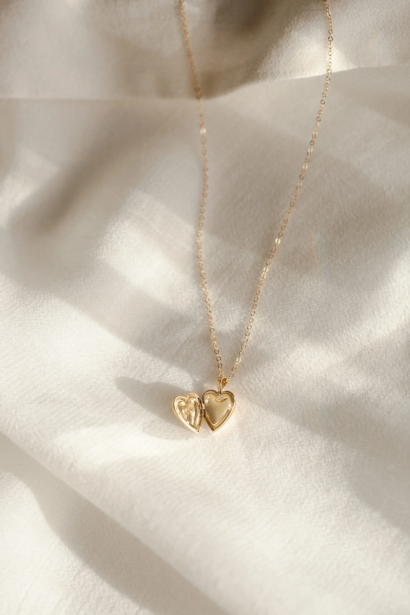 Micro Heart Locket Necklace - Image 10