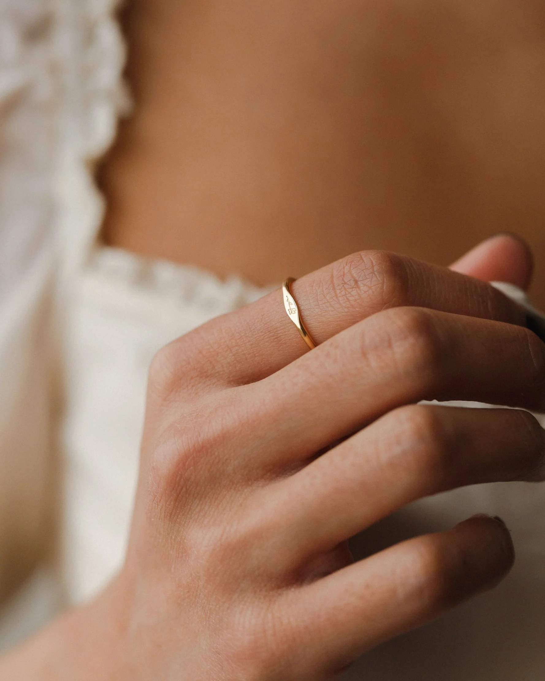 Micro Signet Ring Duo Set - Image 4