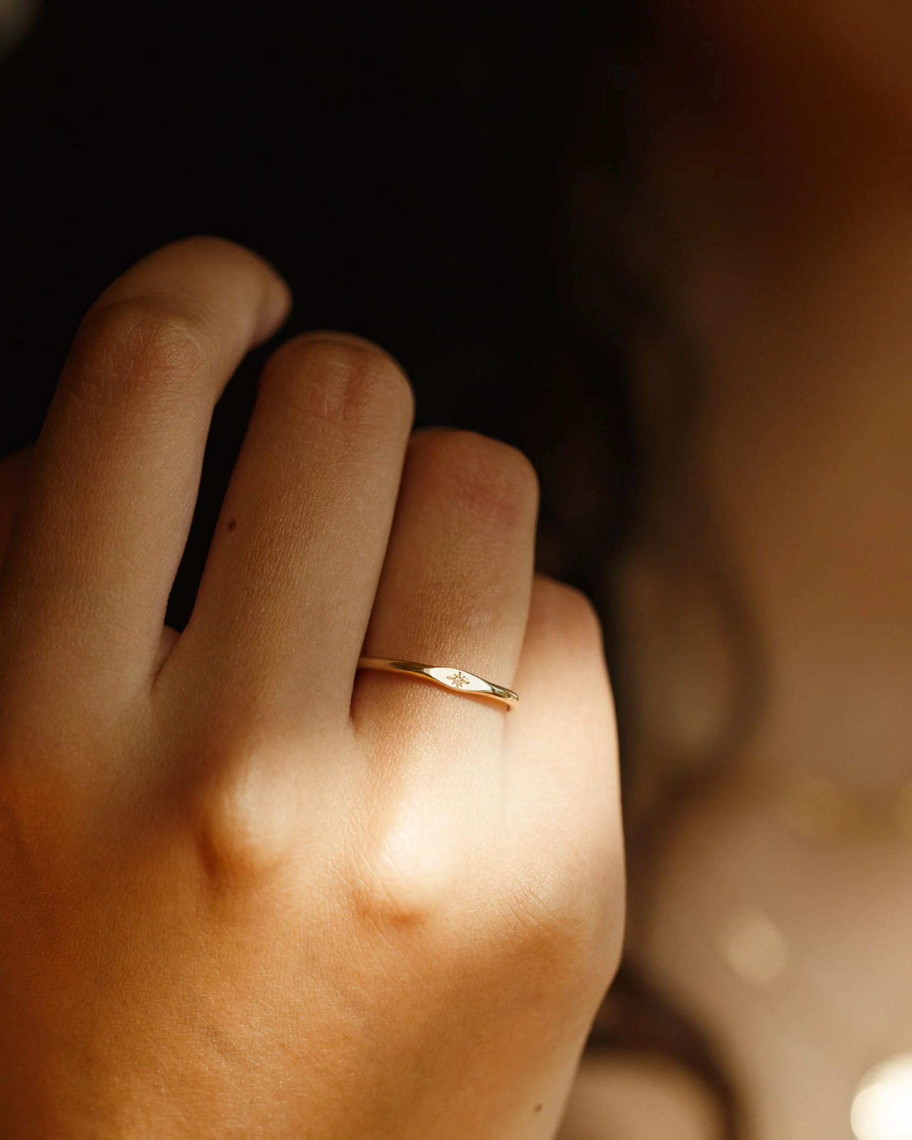 Micro Signet Ring Duo Set - Image 6