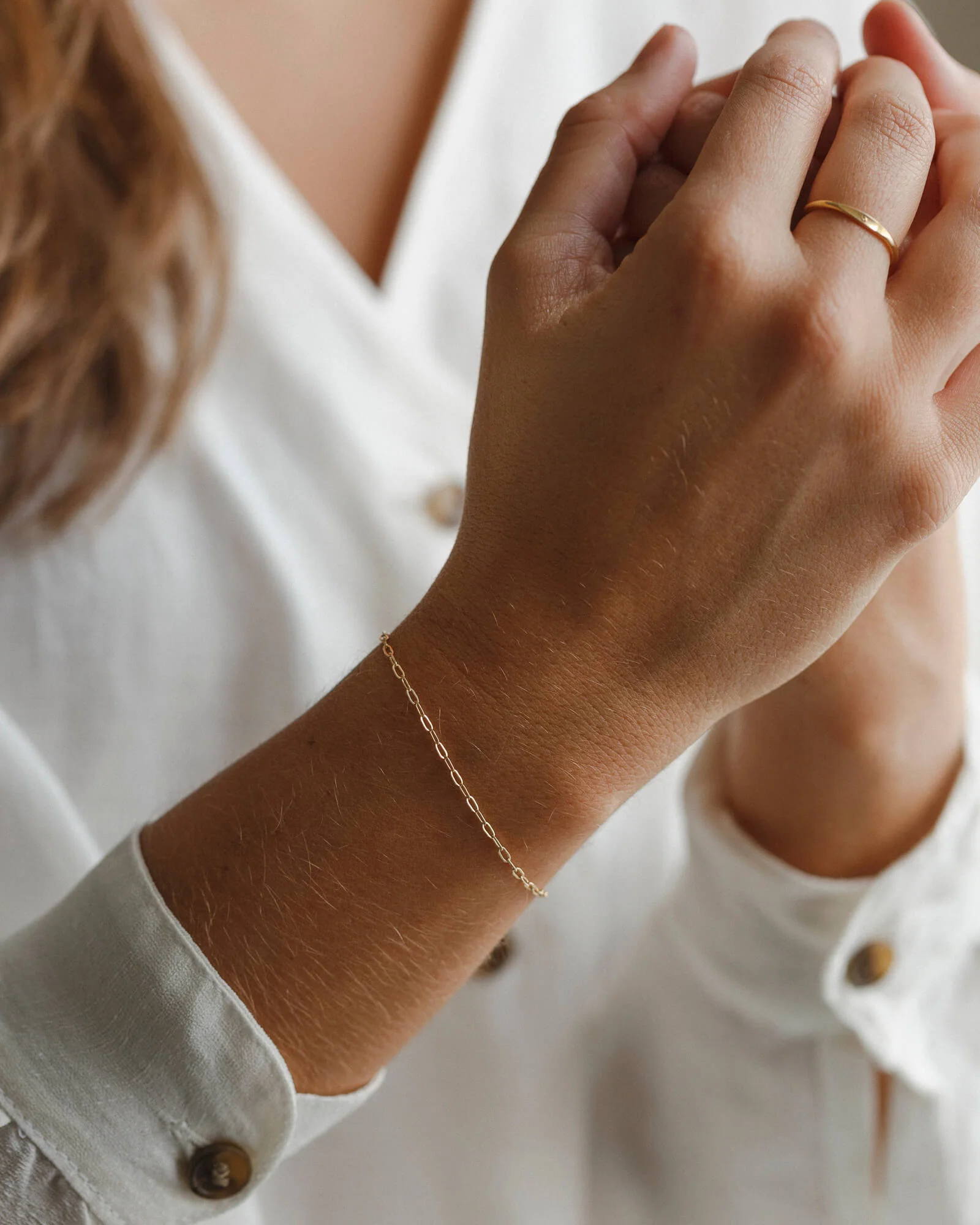 Mini Paperclip Chain Bracelet - Image 5