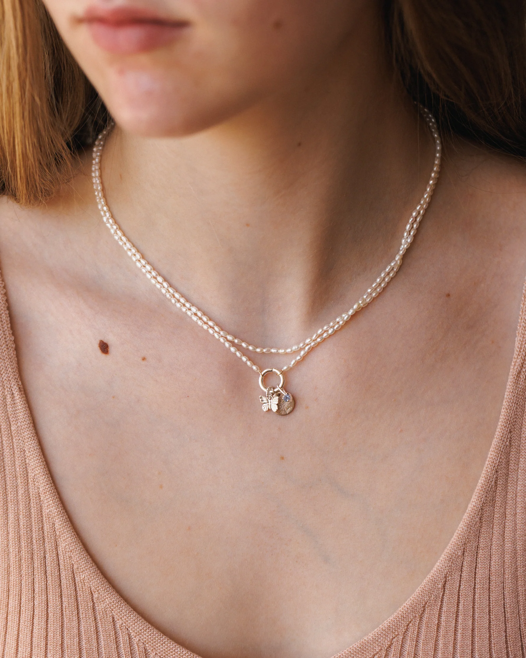 Mini Pearl Strand Necklace - Image 6
