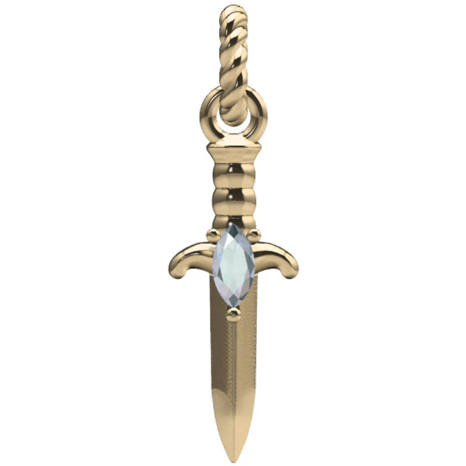 Moonstone Dagger Charm - Image 9