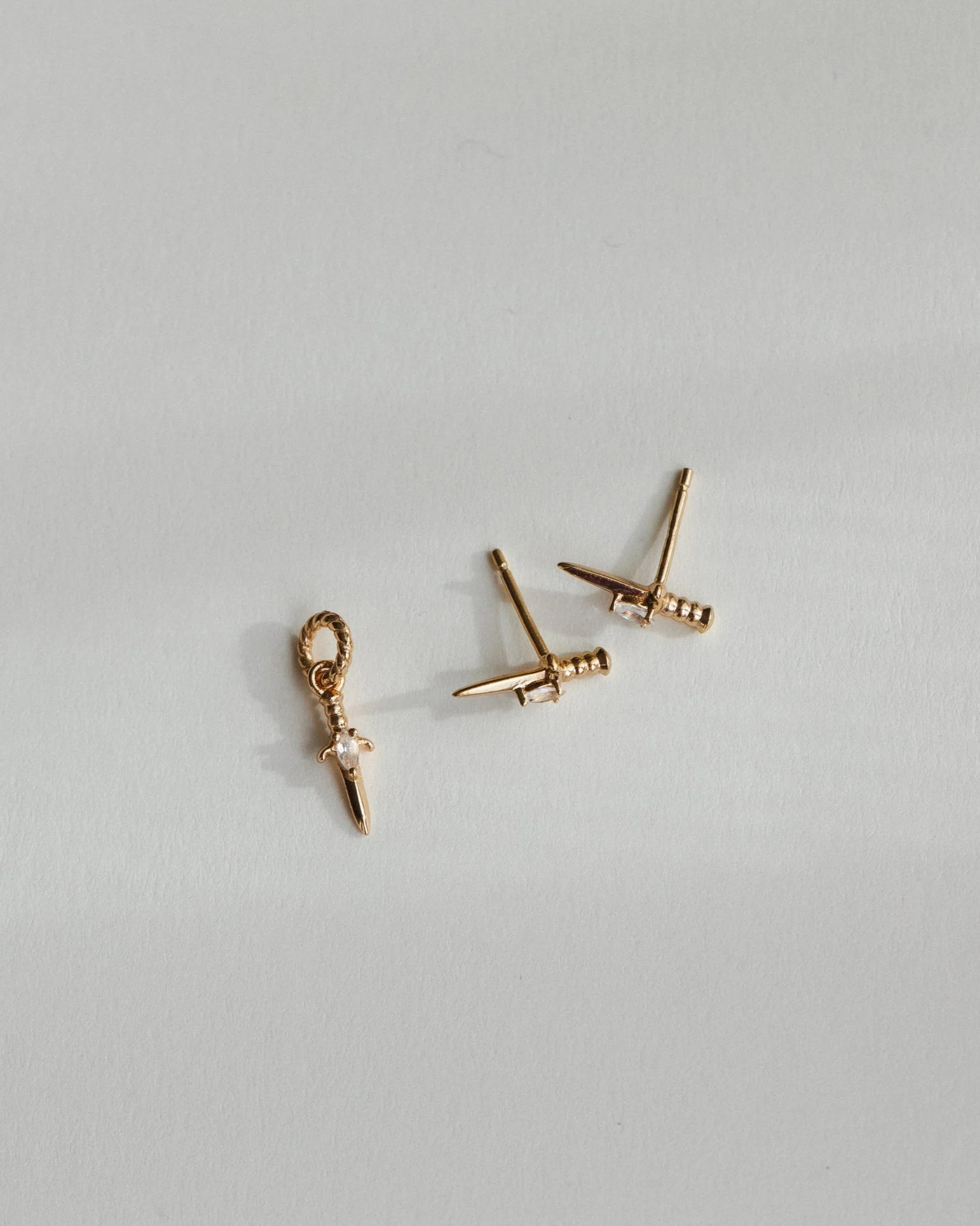 Moonstone Dagger Studs - Image 7