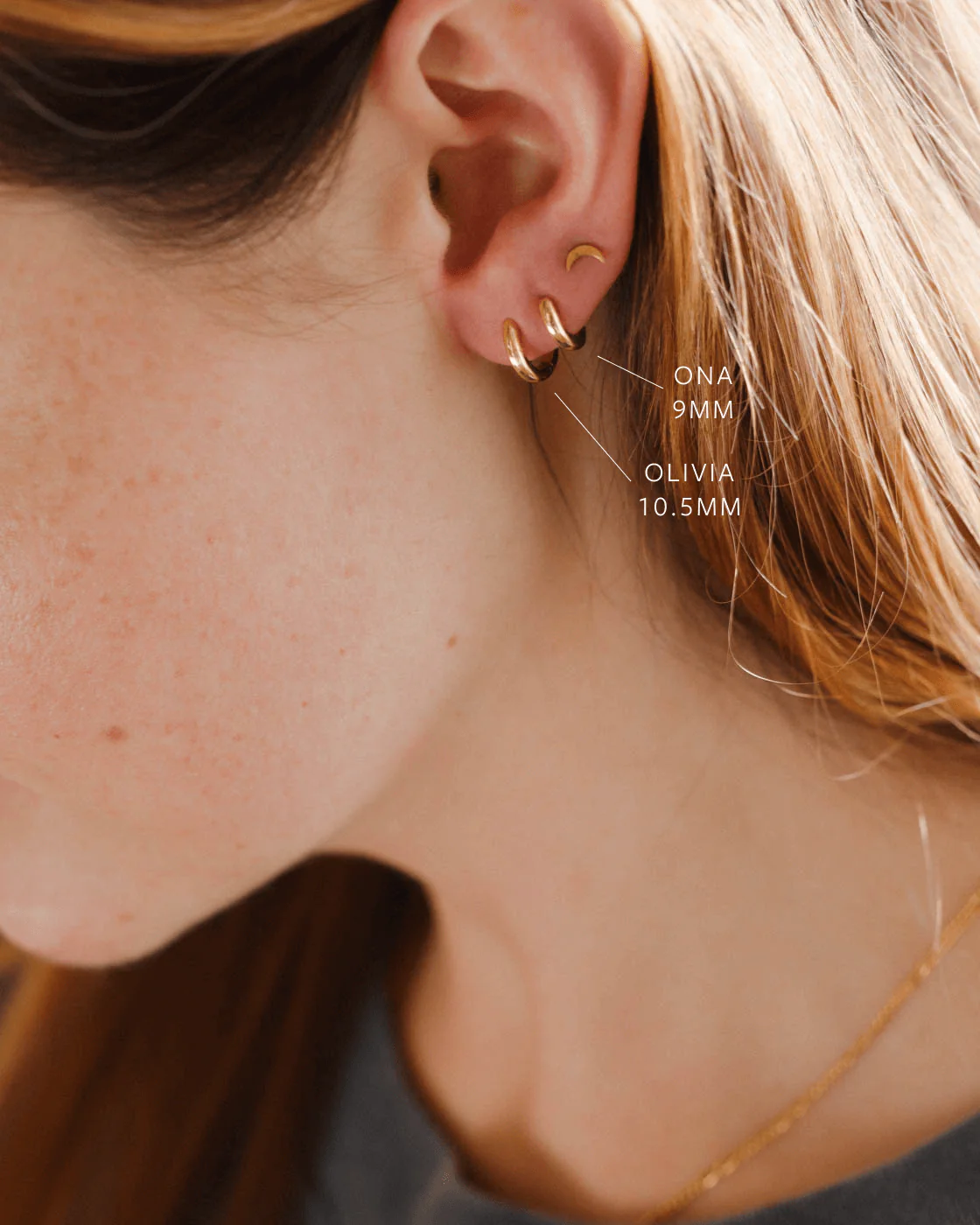 Olivia Huggie Hoops - Image 6