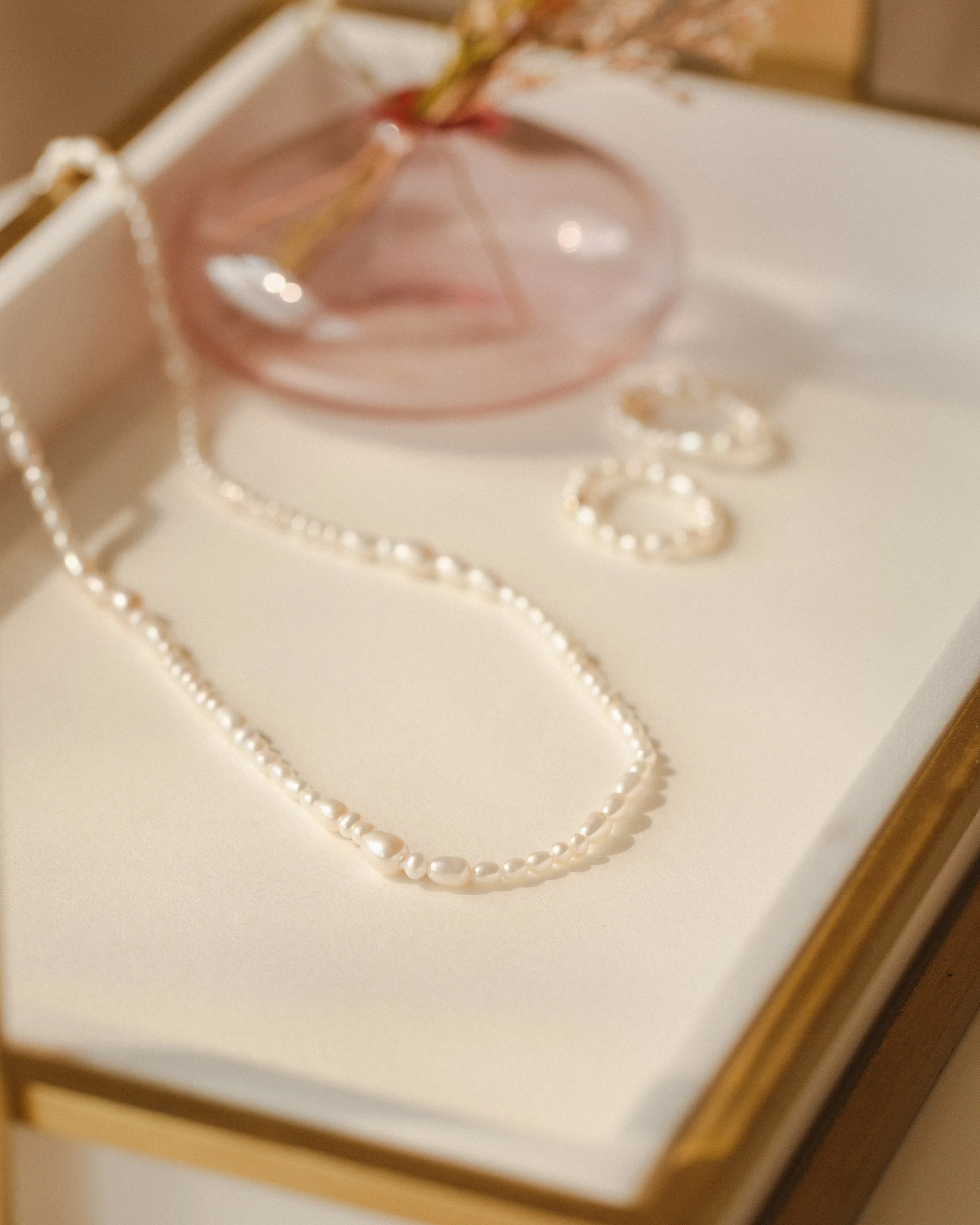 Organic Pearl Strand Necklace - Image 3