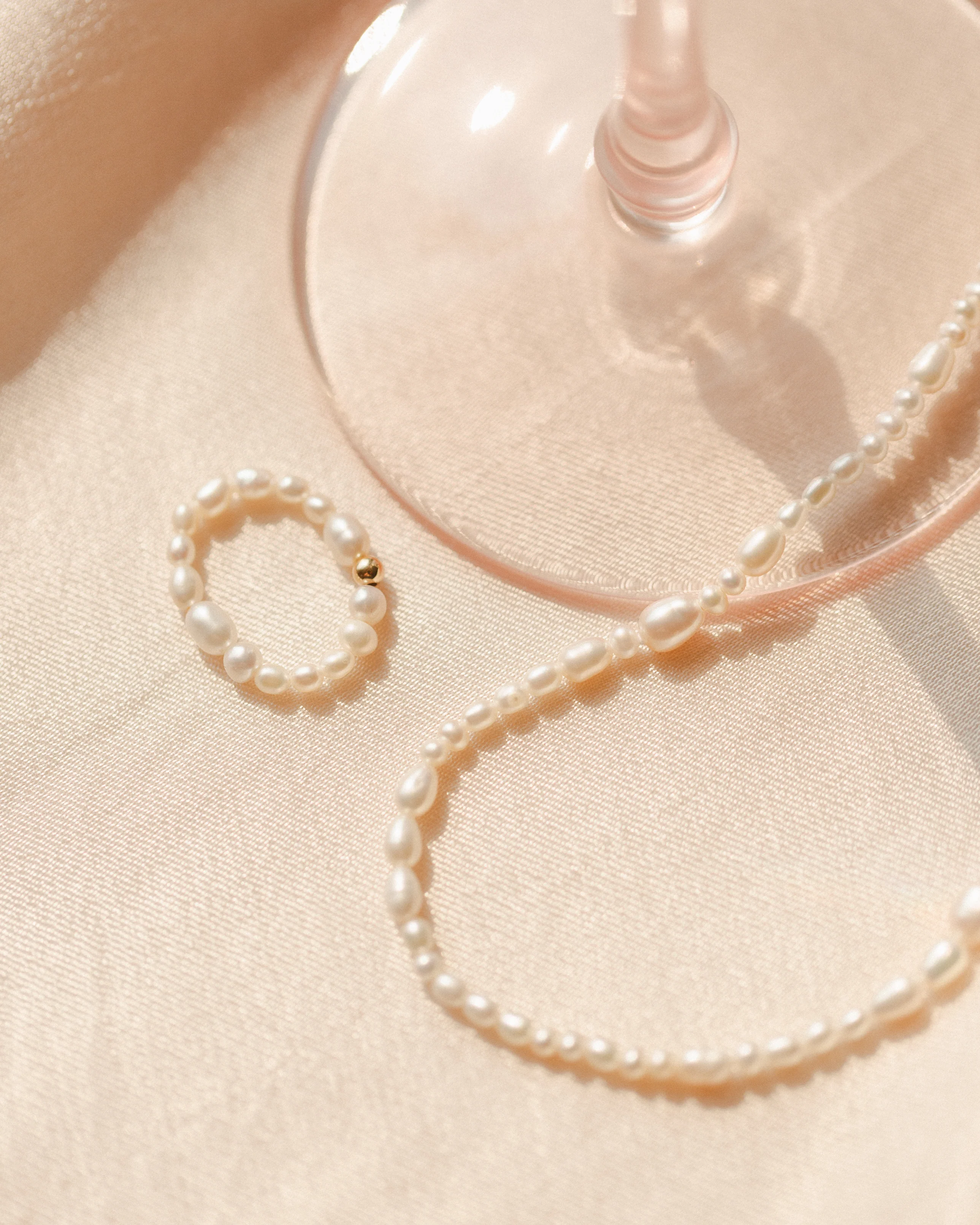 Organic Pearl Strand Necklace - Image 7