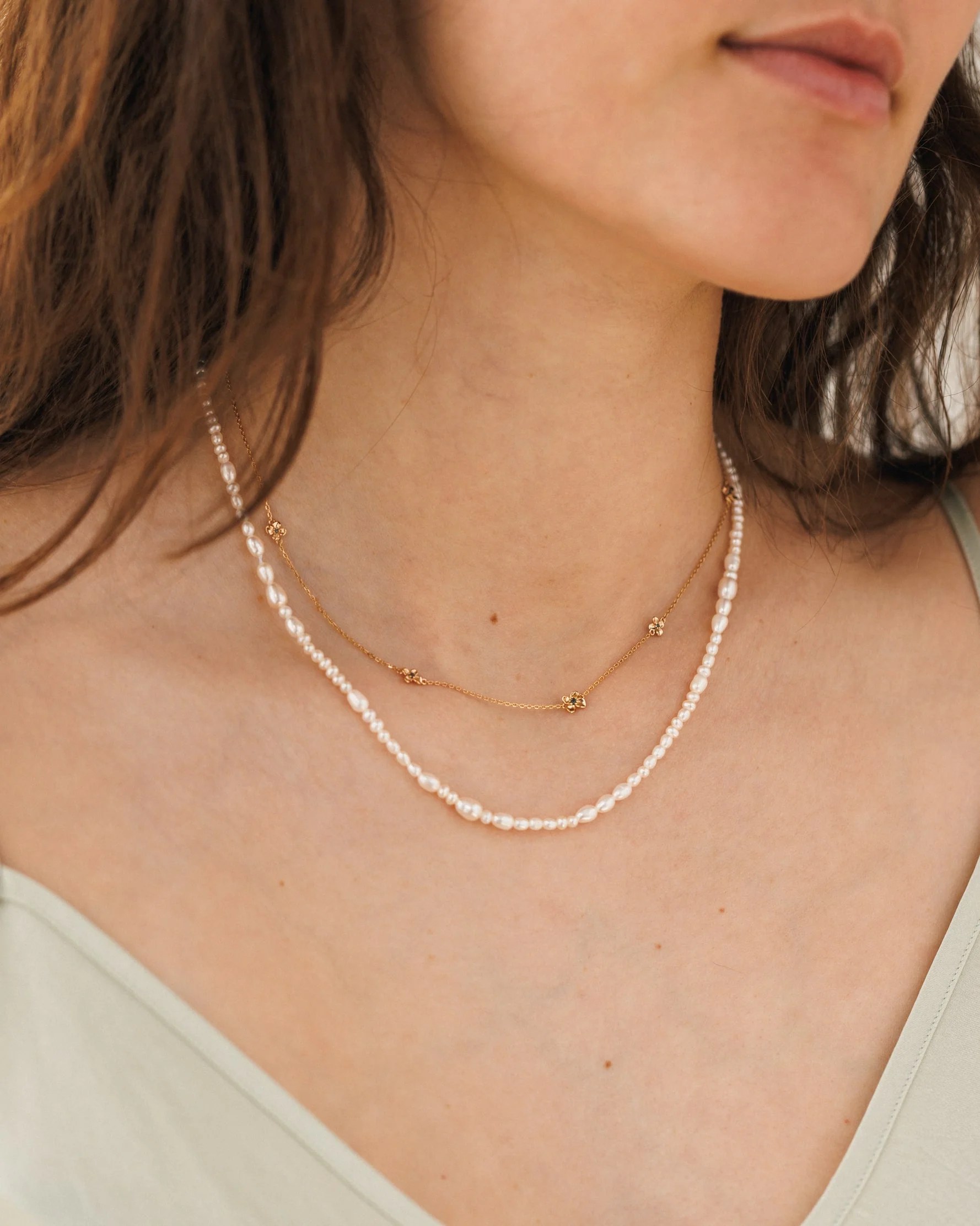 Organic Pearl Strand Necklace - Image 8
