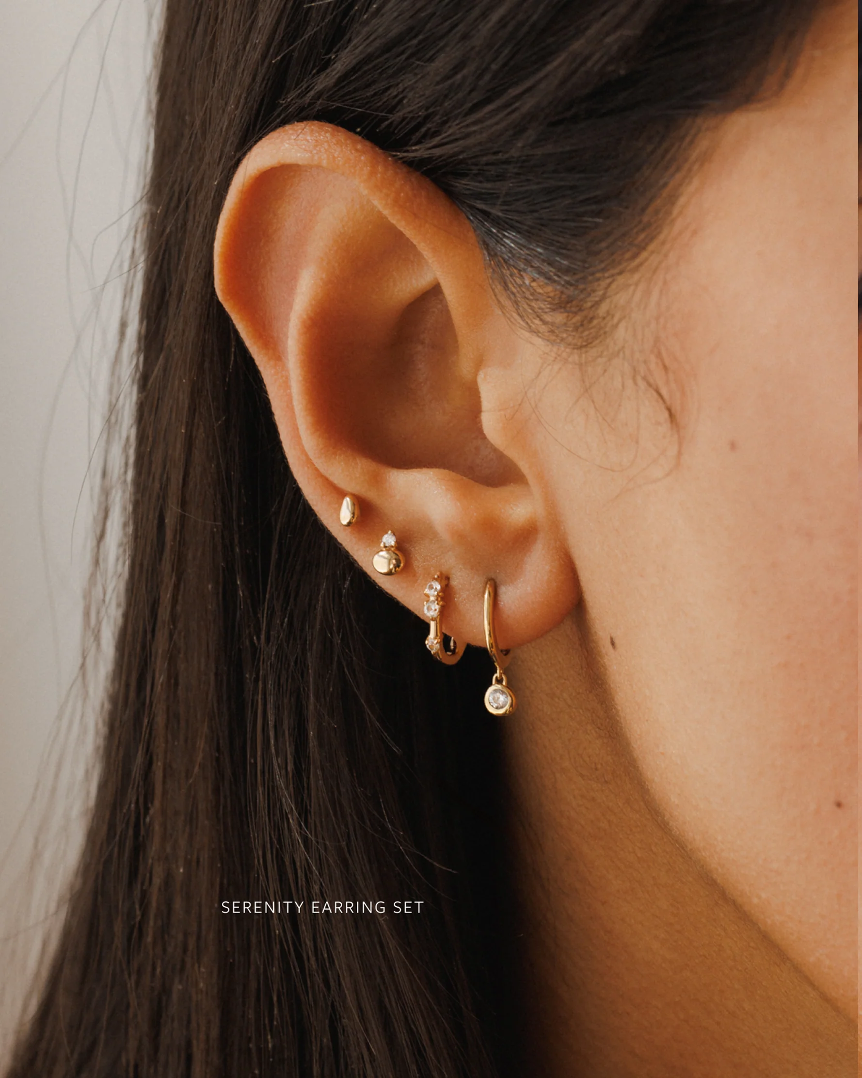 Orion White Sapphire Hoops - Image 7